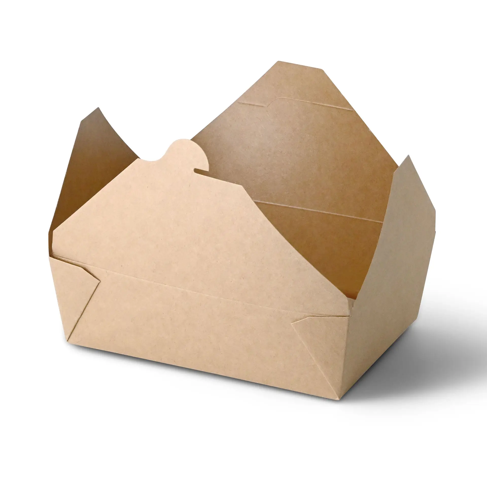 Boîtes à emporter (plastifiées) 1500 ml, marron