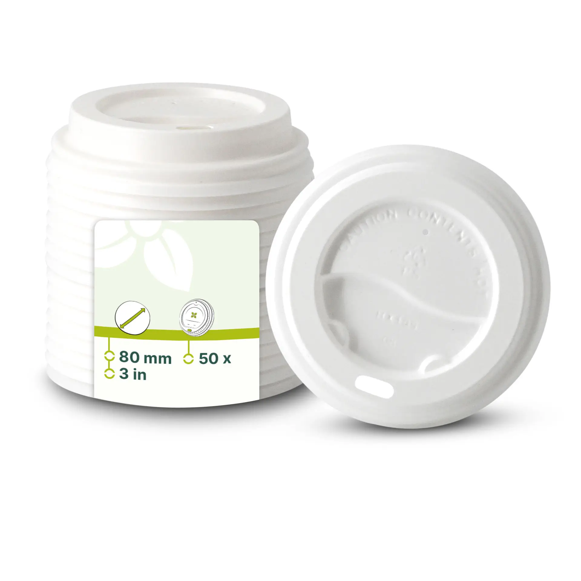 Couvercle en PS Ø 80 mm, blanc, avec ouverture pour boire con10038-01-1-ps-deckel-80-mm-weiss-trinkoeffnung