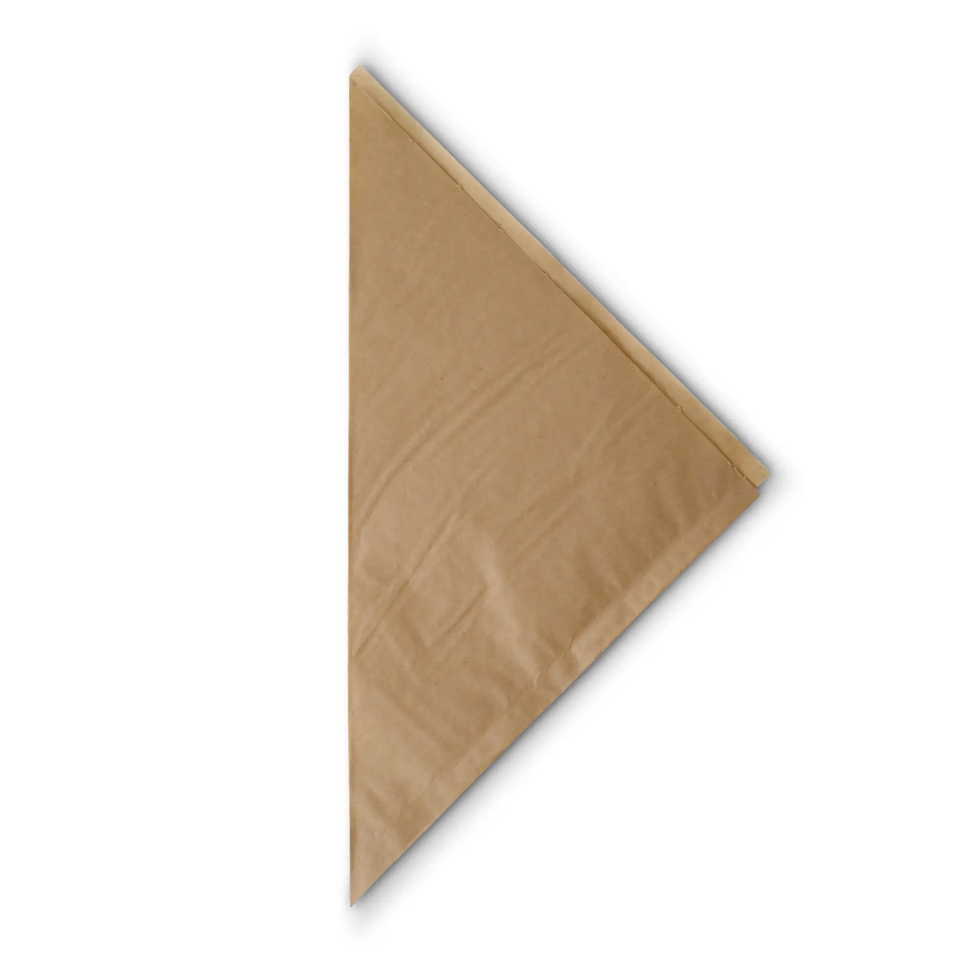 Pommestüten aus Papier 23 x 23 cm, braun, fettdicht