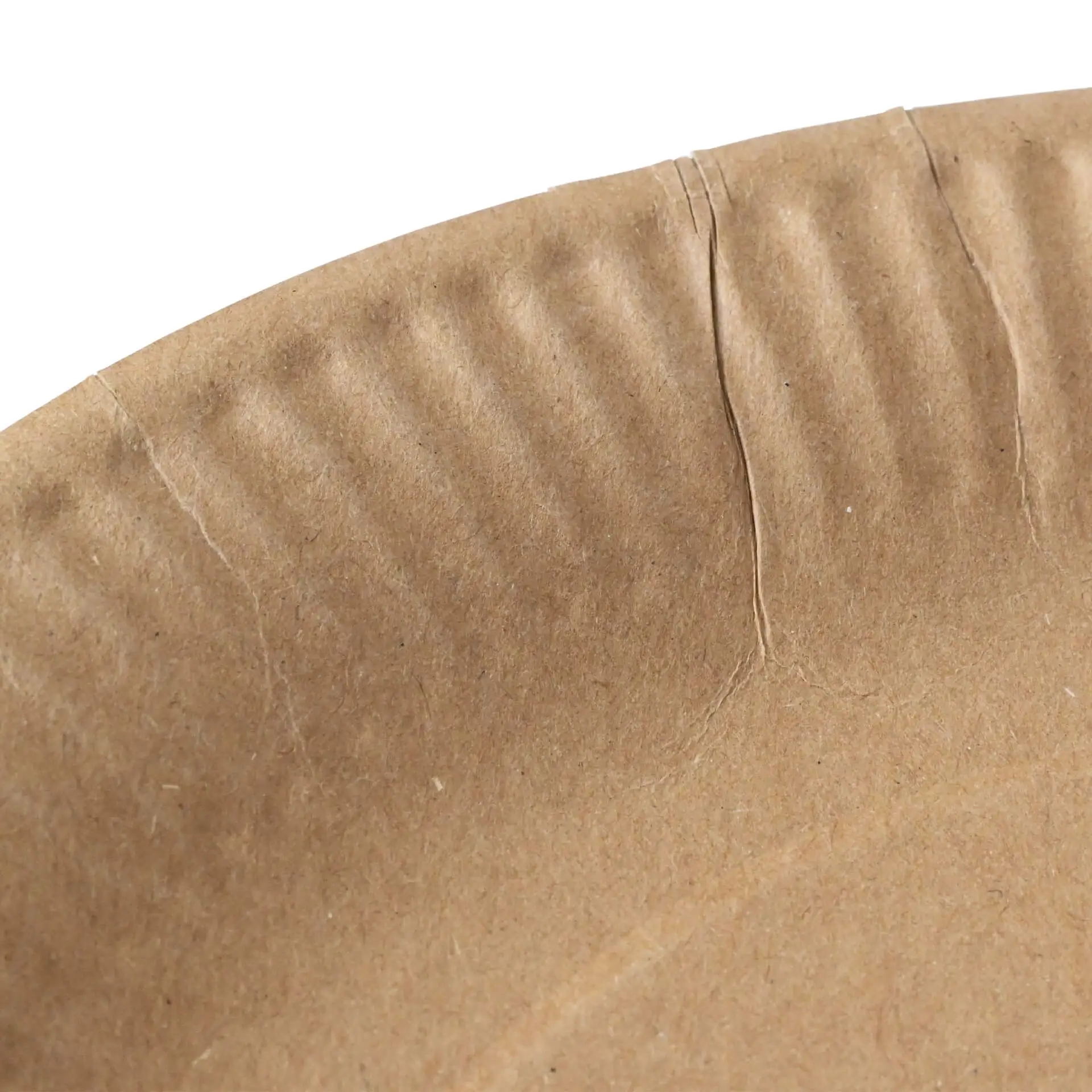 Assiette en carton Ø 23 cm, brun, ronde Assiette en carton Ø 23 cm, brun, ronde