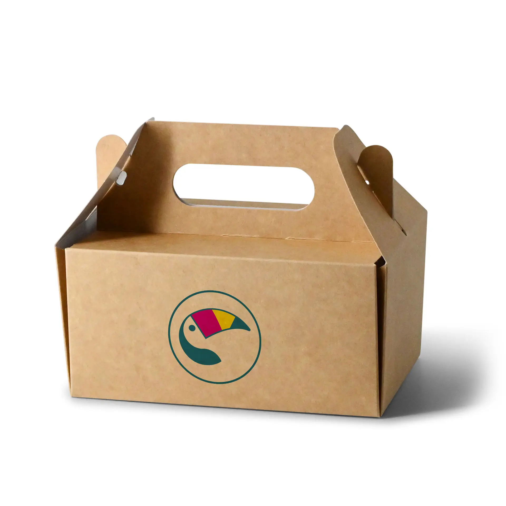 Boîte à gâteaux personnalisée, 18 x 11 x 9 cm, brun