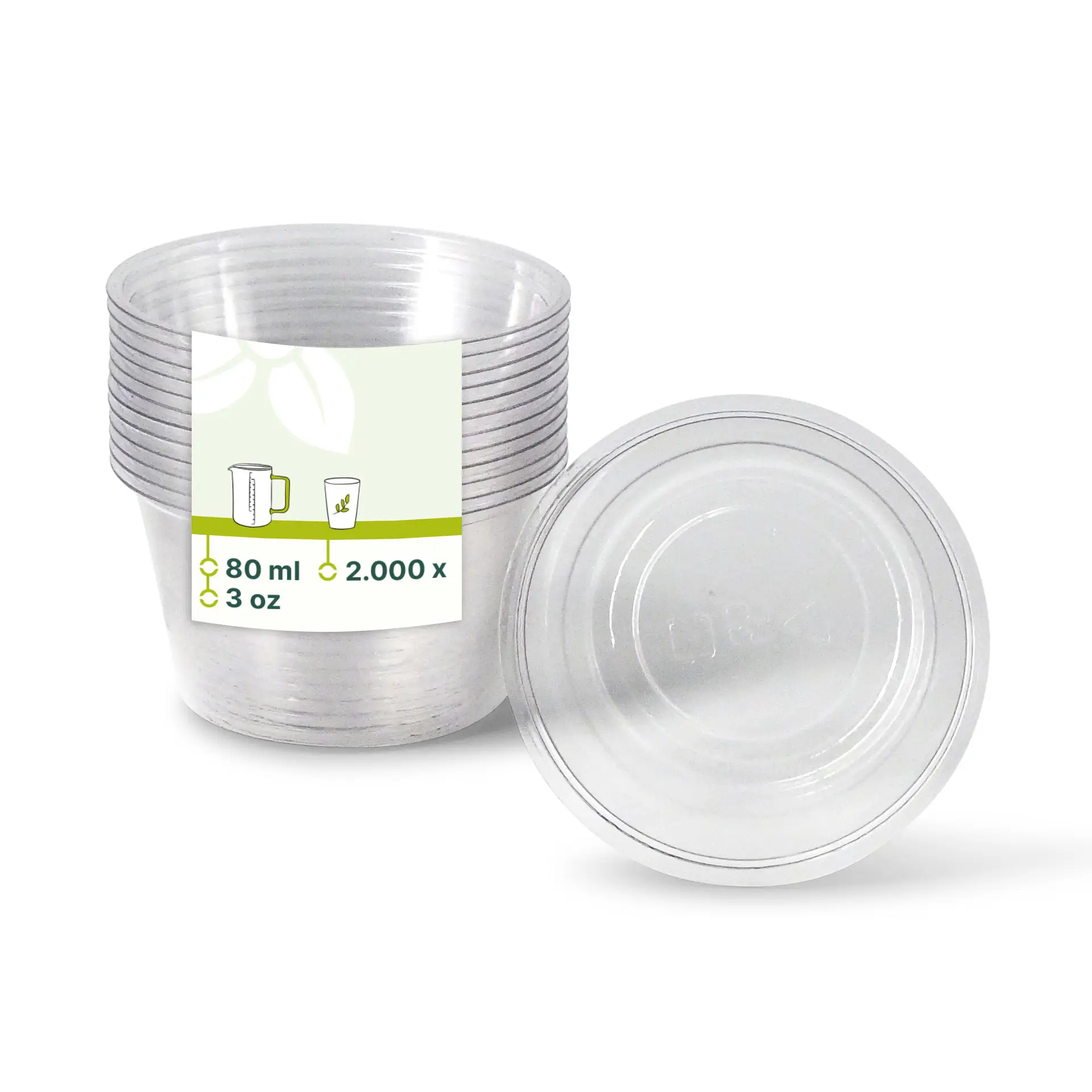 Pot à portions en PLA 80 ml, Ø 70 mm dfc02470-portionsbecher-aus-pla-80-ml-70-mm-klar
