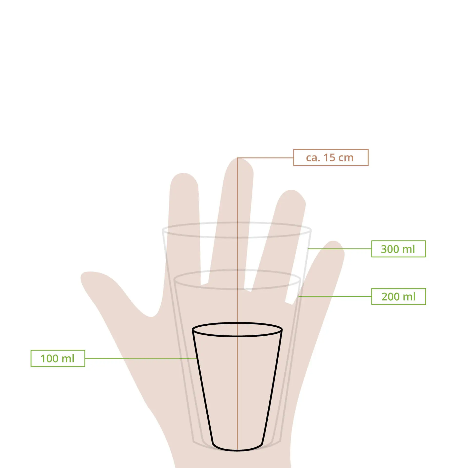 Pappbecher 100 ml / 4 oz, Ø 62 mm, einwandig, schwarz, PLA-beschichtet