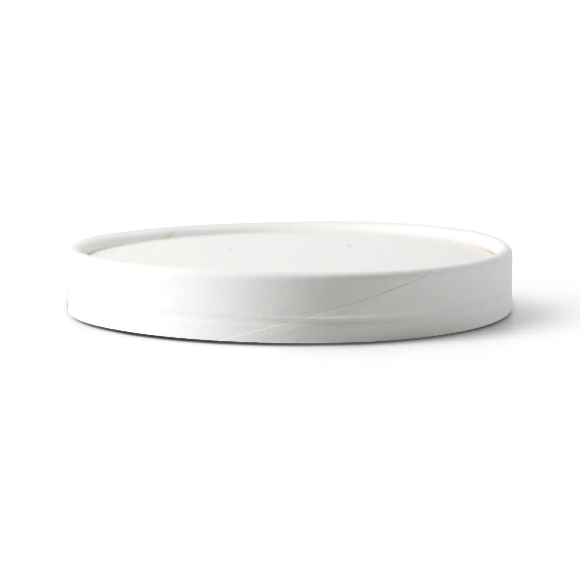 Couvercle ventilé en carton blanc pour pot premium, Ø 115 mm