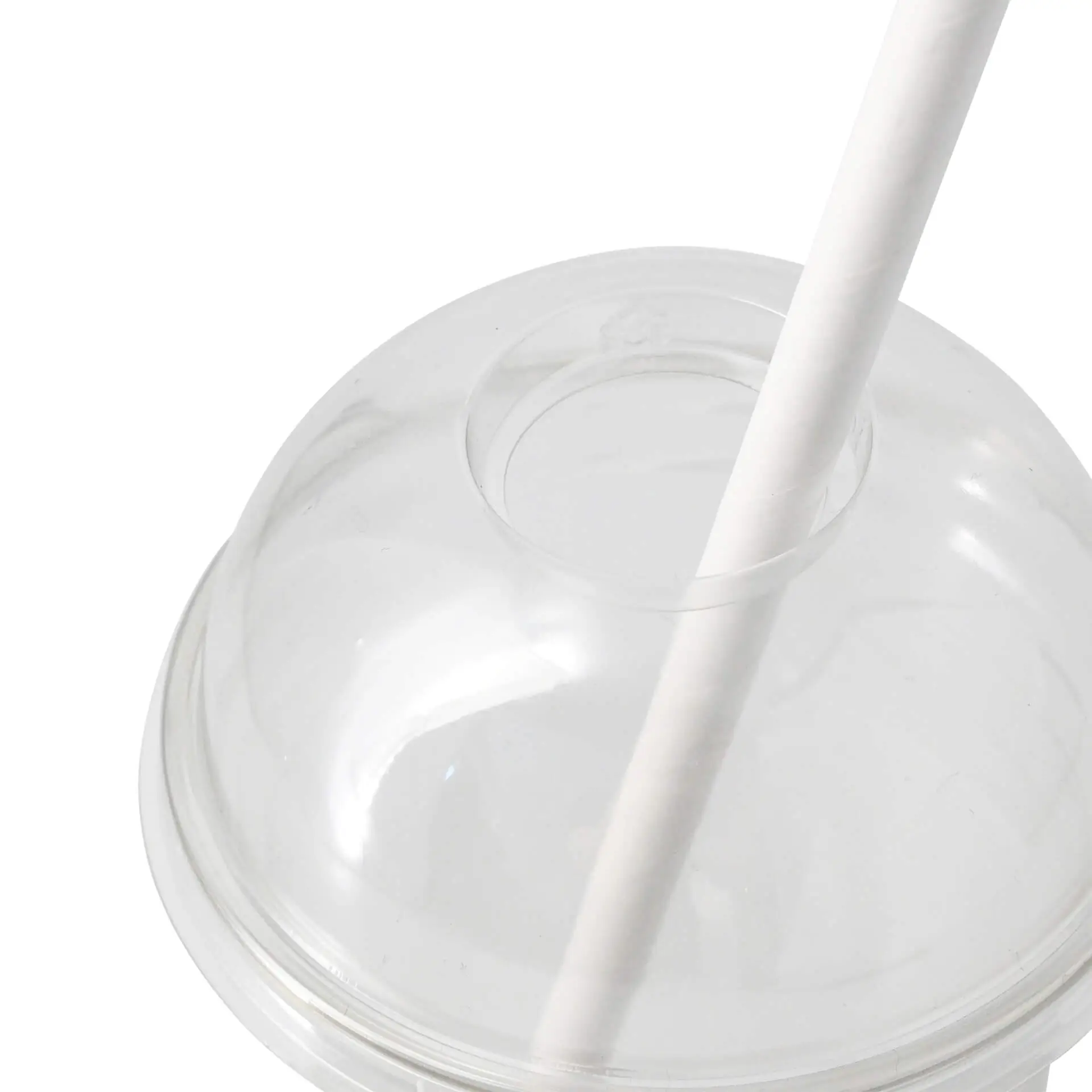 Couvercle dôme en rPET Ø 95 mm, passage pour paille dcd001401-rpet-domdeckel-95-mm-halmloch-4