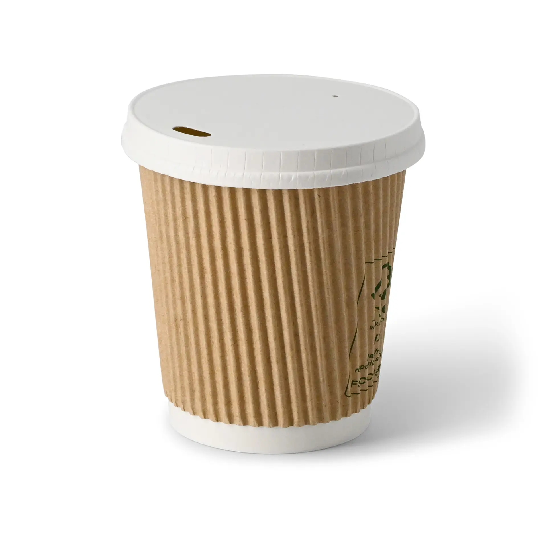 Gobelet en carton ondulé 20 cl / 8 oz, Ø 80 mm, brun dhd049251-riffelbecher-coffee-to-go-becher-200-ml-8-oz-80-mm-braun-innen-weiss-5