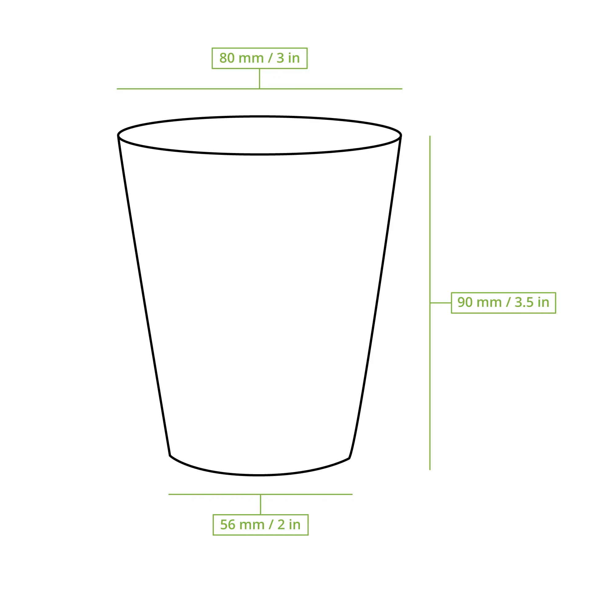 Gobelet en carton imprimé "Coffeebreak" 20 cl / 8 oz, Ø 80 mm, blanc