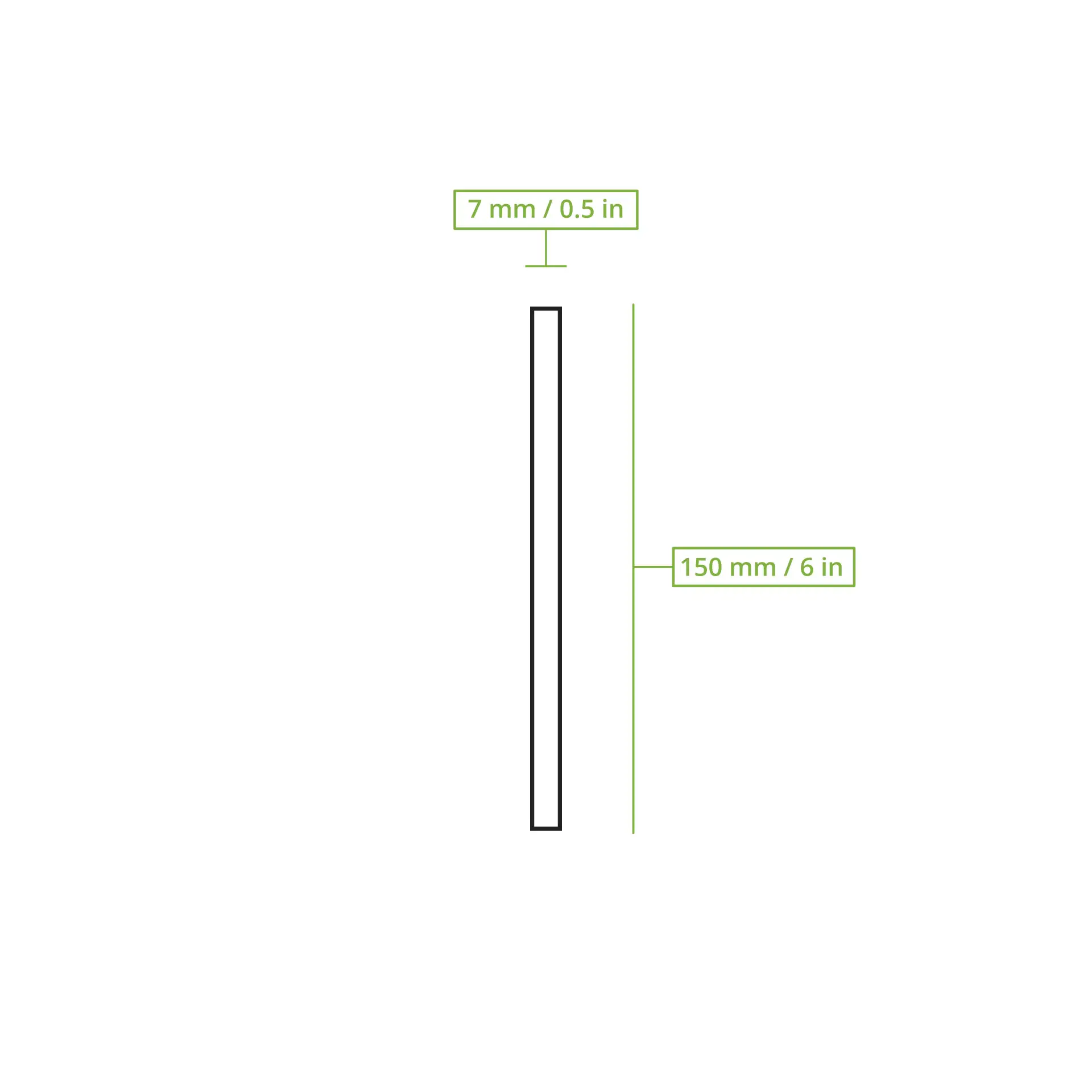 Pailles à cocktail 15 cm, Ø 0,7 cm, noires, réutilisables