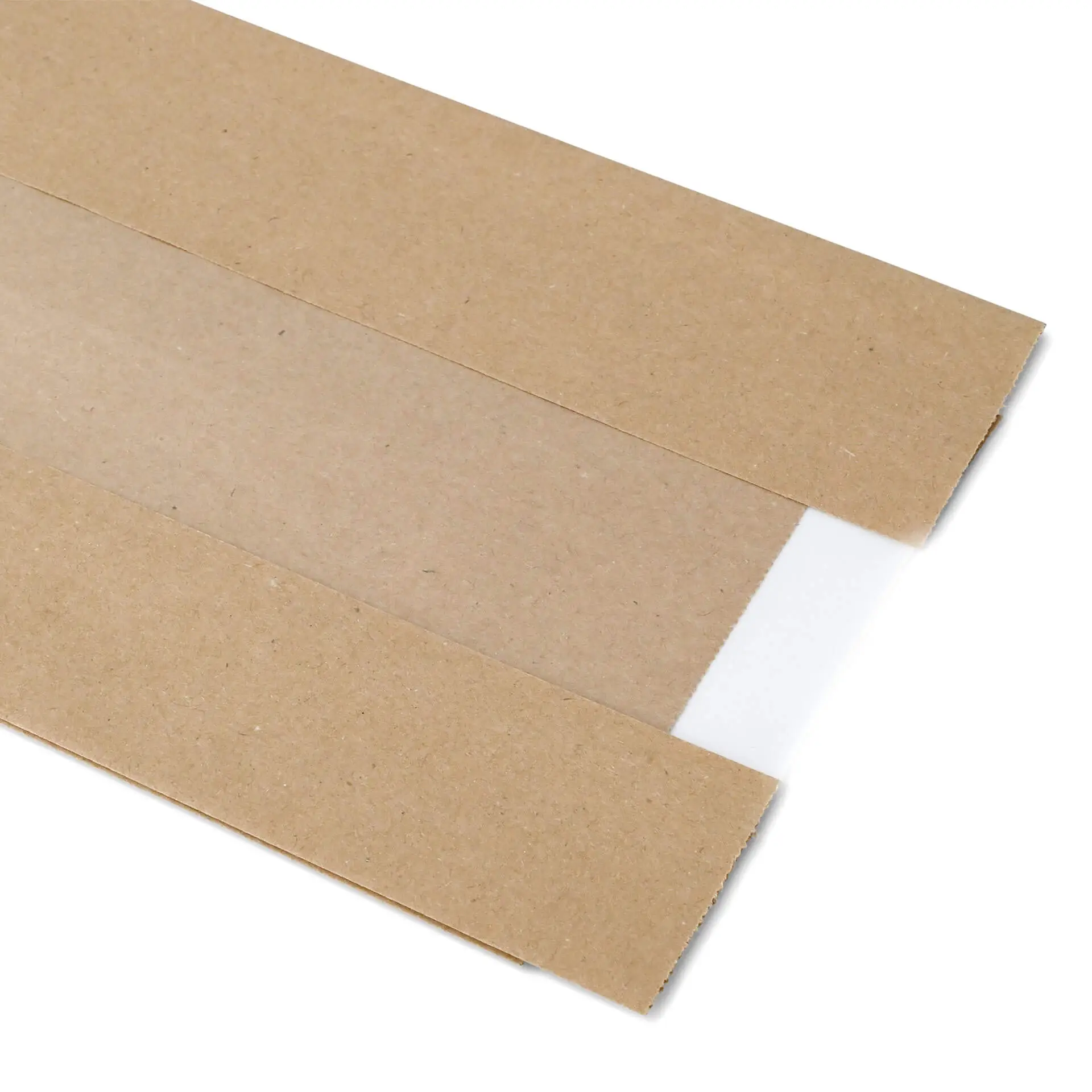 Płaska torba papierowa z okienkiem M, 14 x 7 x 41 cm, brązowa