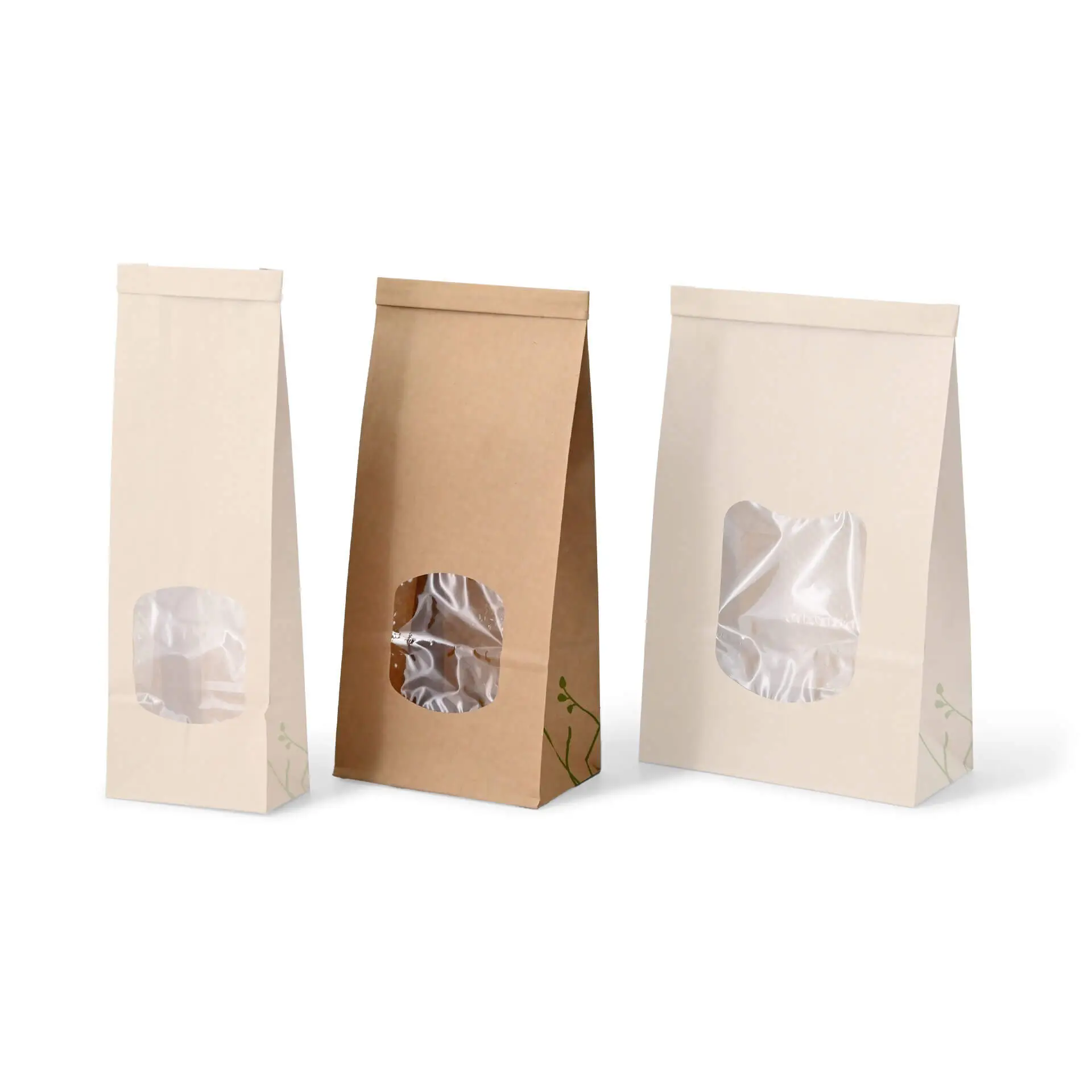 Sac SOS kraft brun M, fenêtre PLA et fermeture, 11,5 x 7,2 x 24,6 cm dre02780-blockbeutel-m-fenster-m-115-x-72-x-246-cm-pla-folie-braun-clipband-kraftpapier-9