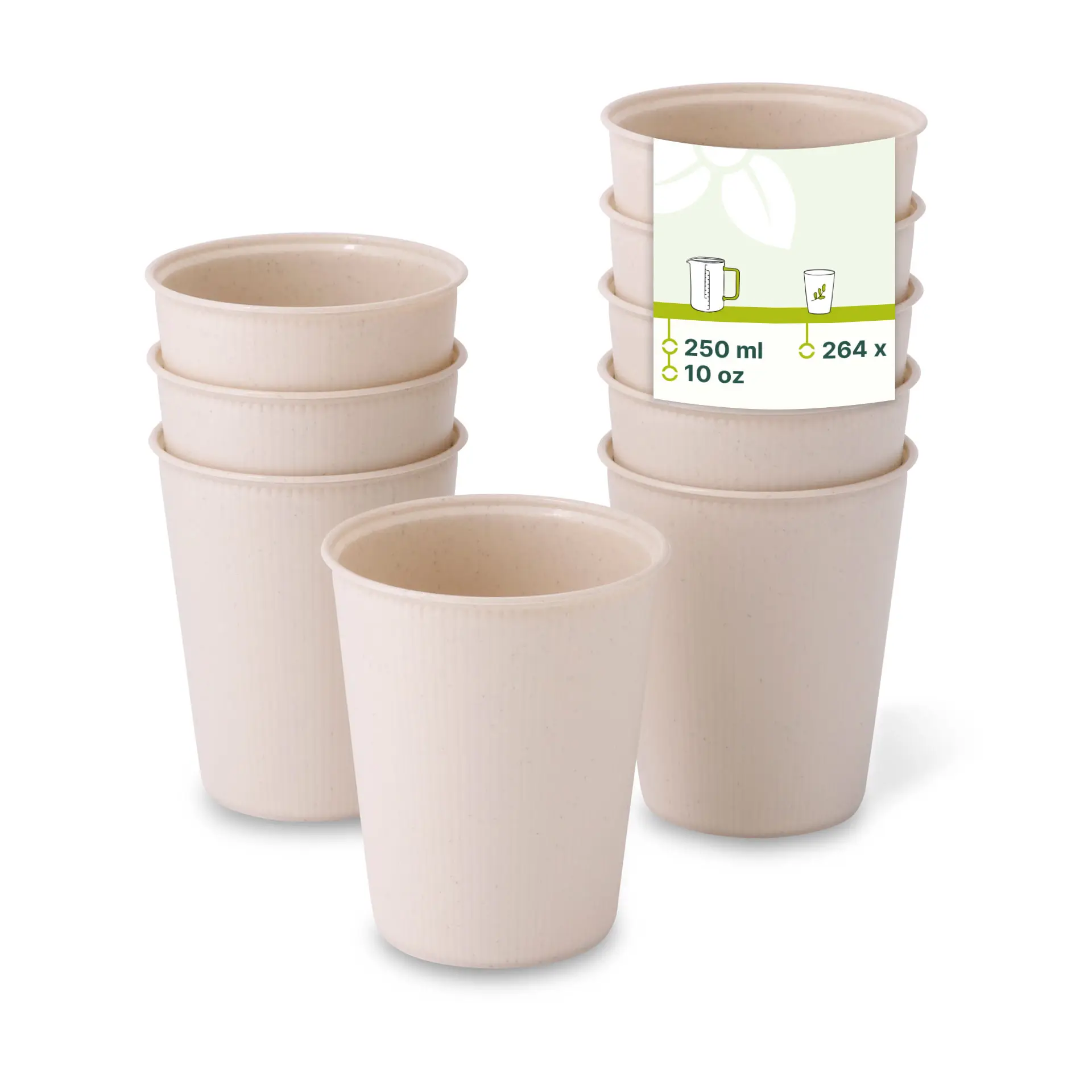 Pot à soupe réutilisable 25 cl / 10 oz, Ø 80 mm, ondulé, blanc crème Pot à soupe réutilisable 25 cl / 10 oz, Ø 80 mm, ondulé, blanc crème