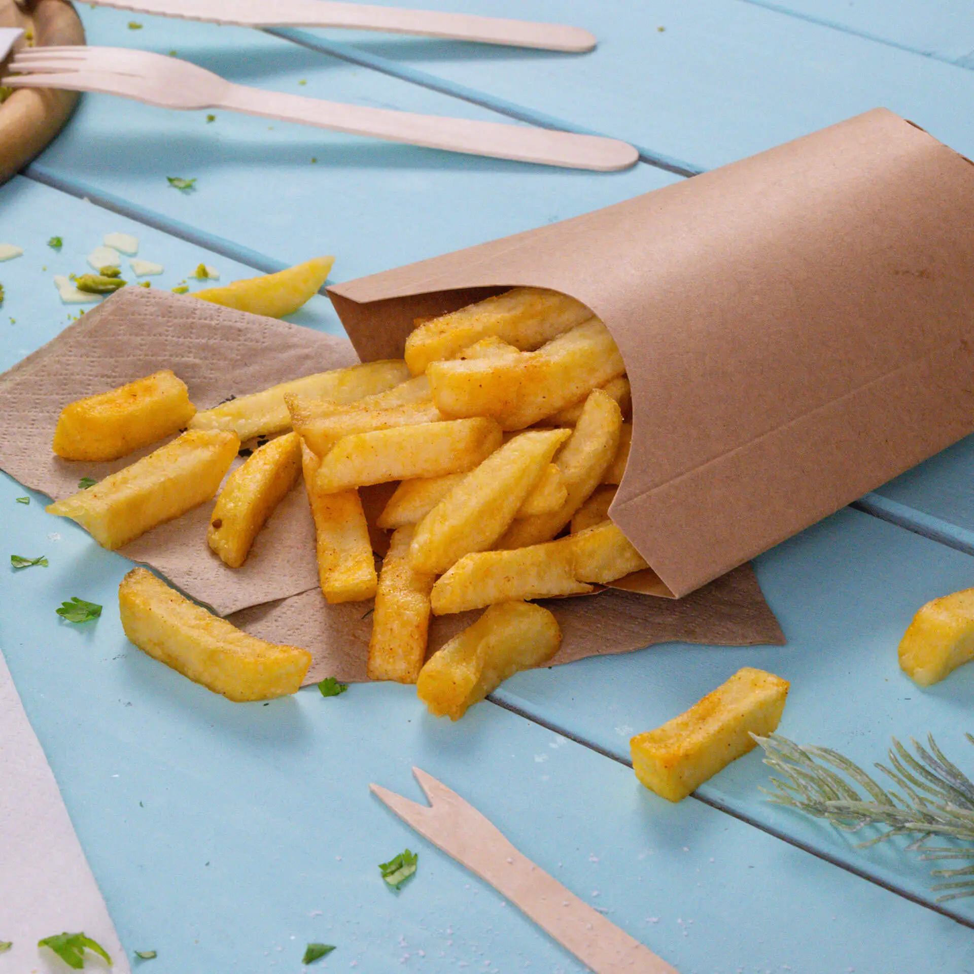 Barquette carton pour frites 8,5 x 5 x 12 cm, marron dfc06890-pommes-schuetten-aus-karton-85-x-5-x-12-cm-braun-6