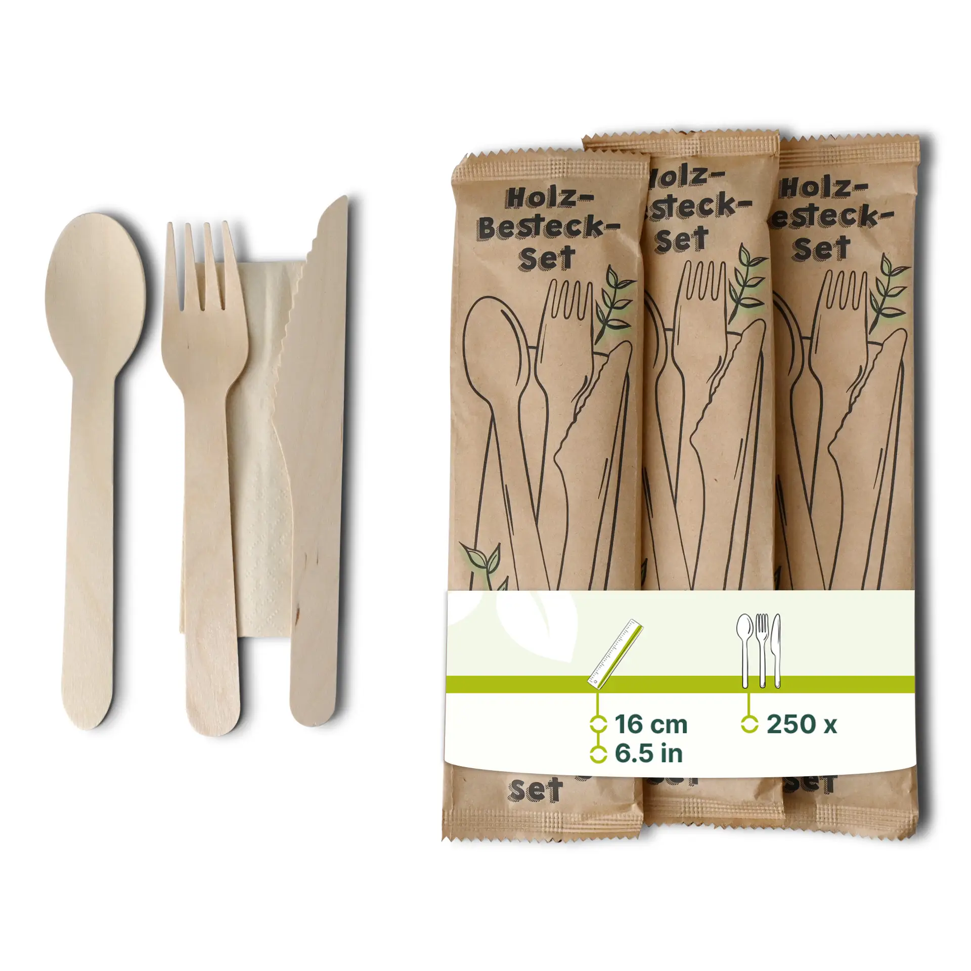 Sets de Couverts en Bois – Couteau, Fourchette, Cuillère, Serviette dse06297-bestecksets-aus-holz-messer-gabel-loeffel-serviette