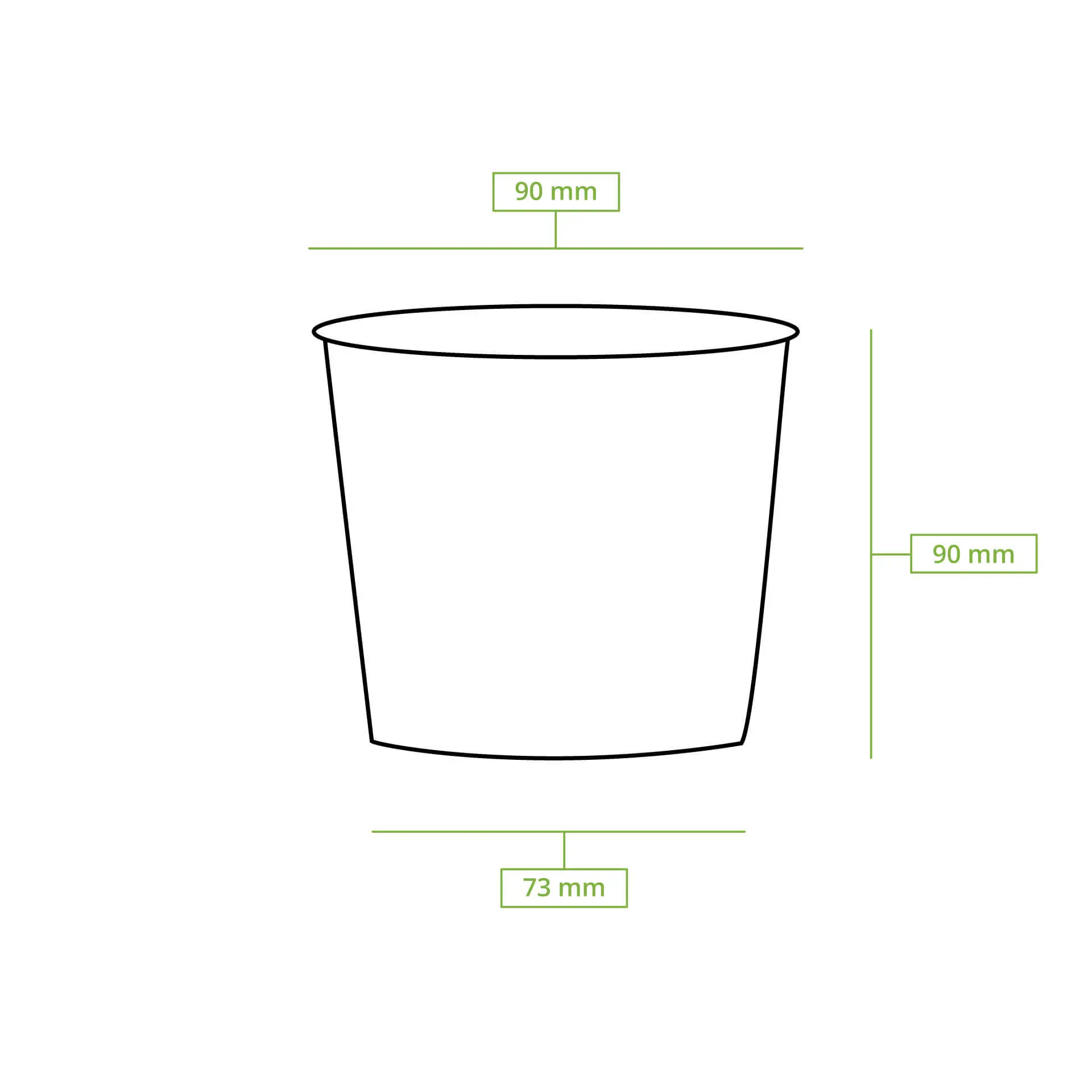 Pot à soupe à emporter en carton 300 ml / 12 oz, Ø 90 mm, brun Pot à soupe à emporter en carton 300 ml / 12 oz, Ø 90 mm, brun