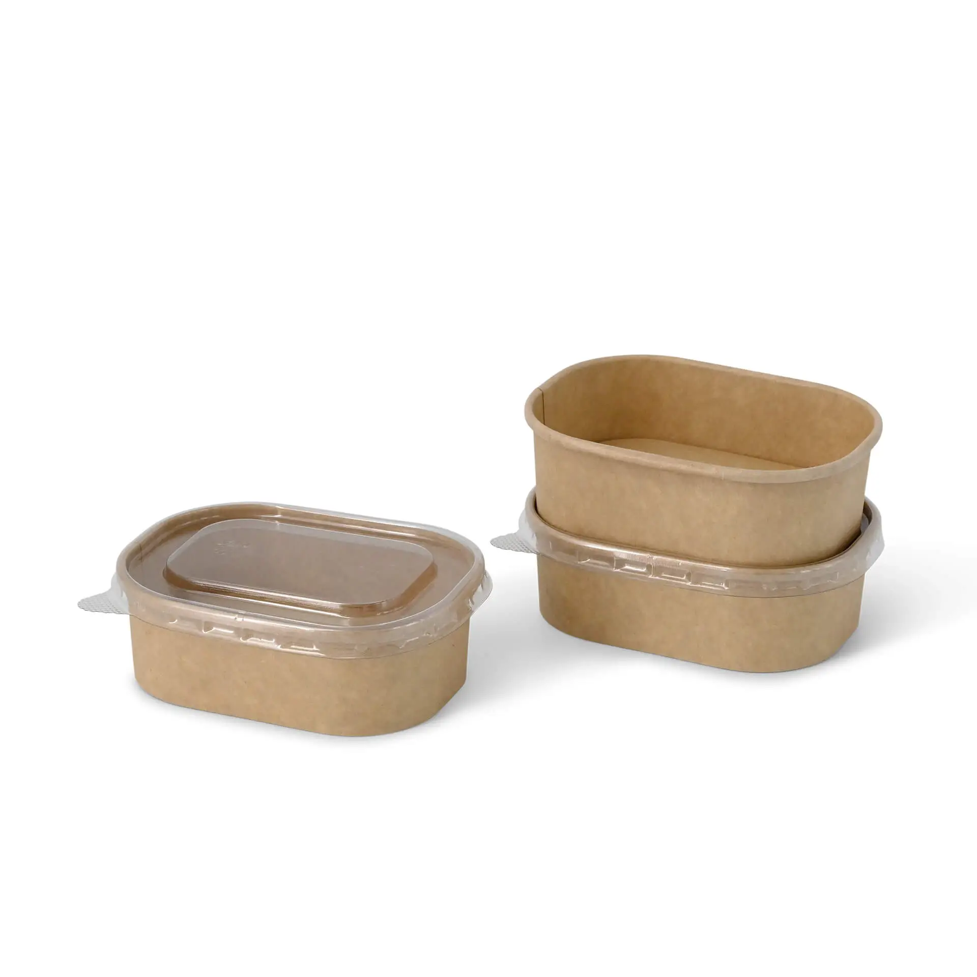 Barquette en carton 150 ml, 11 x 8 x 3,5 cm, marron, rectangulaire