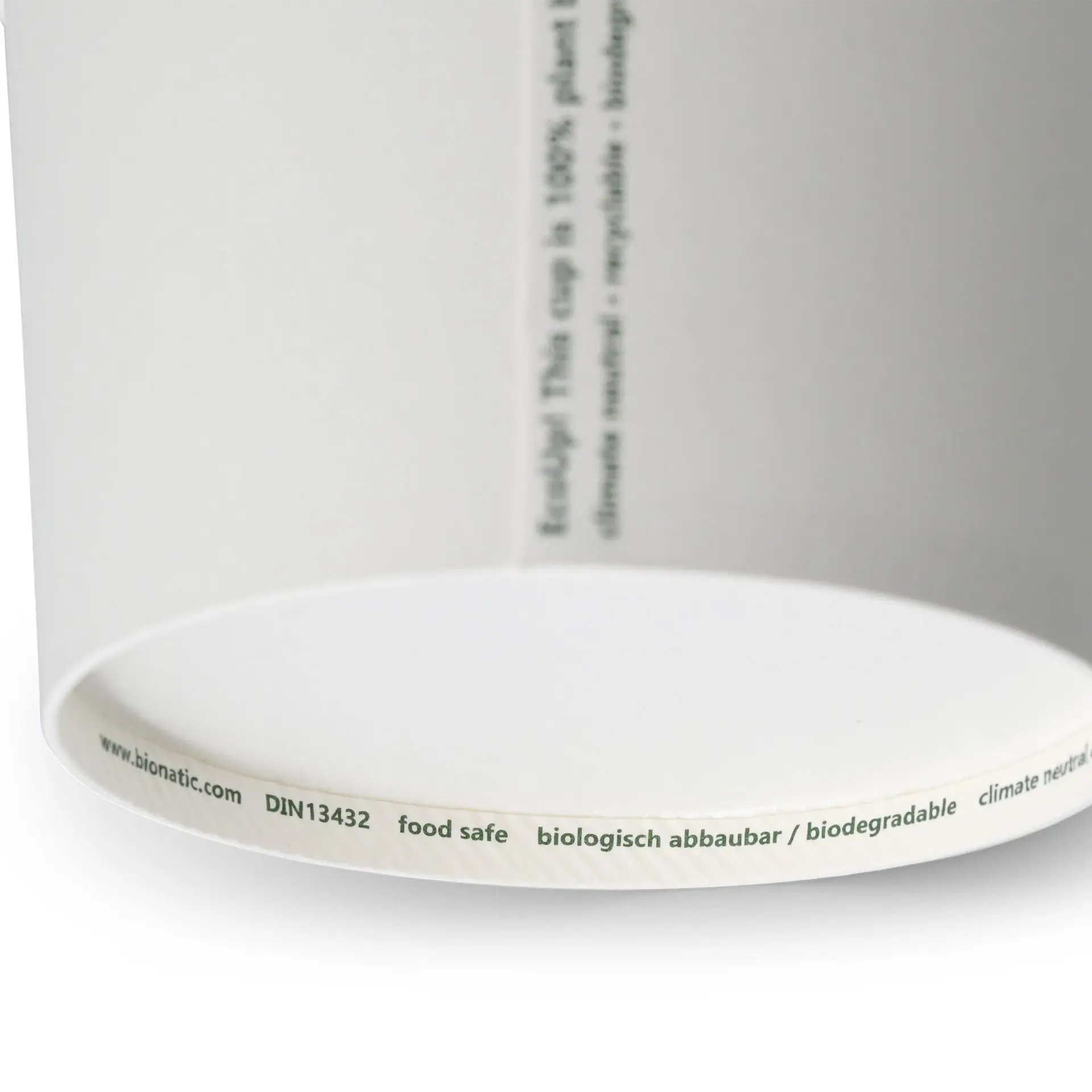 Pot en carton blanc, 400 ml / 16 oz, Ø 115 mm
