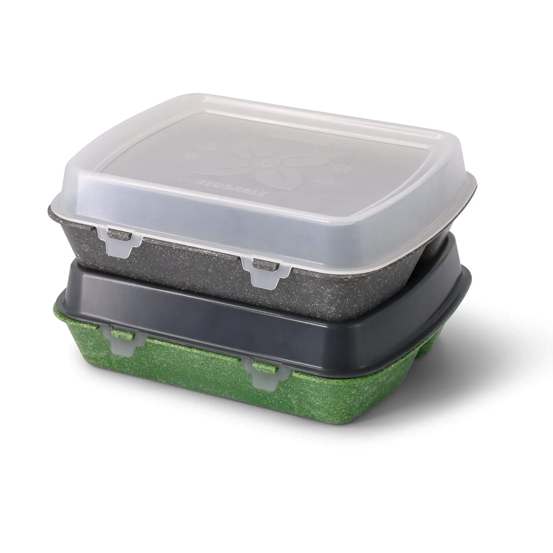 Couvercle réutilisable «merways Box» gris, 24,5 x 20 x 4,5cm, PP dfc008121-mehrwegdeckel-merways-box-245-x-20-x-45-cm-pp-grau-6