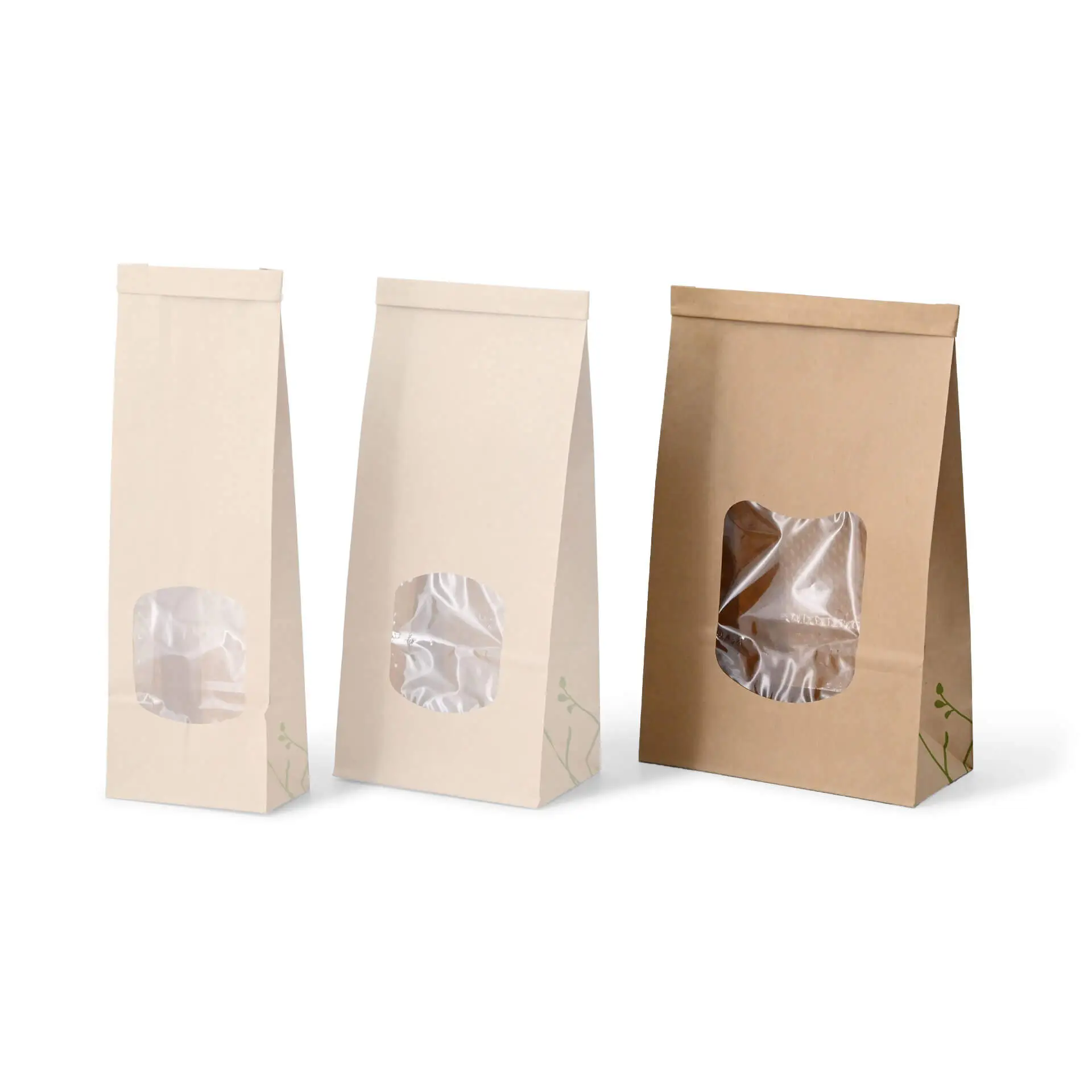 Sac SOS kraft brun L, fenêtre PLA et fermeture, 15,5 x 7 x  24,2 cm dre02790-blockbeutel-m-fenster-l-155-x-7-x-242-cm-pla-folie-braun-clipband-kraftpapier-9