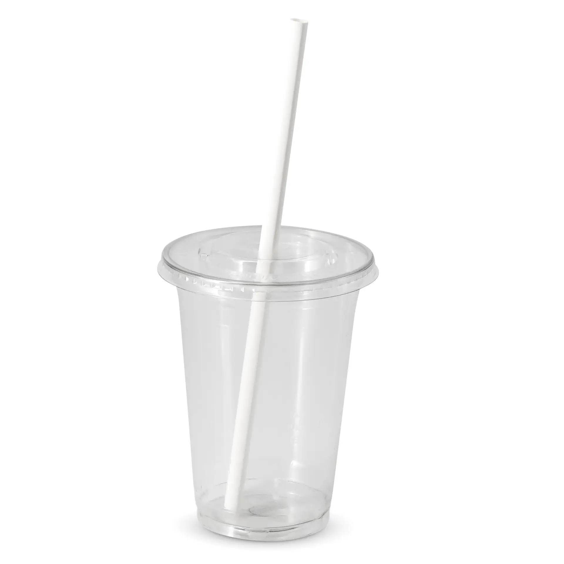 Paille Jumbo en papier 23 cm, Ø 8 mm, blanc, roulé verticalement
