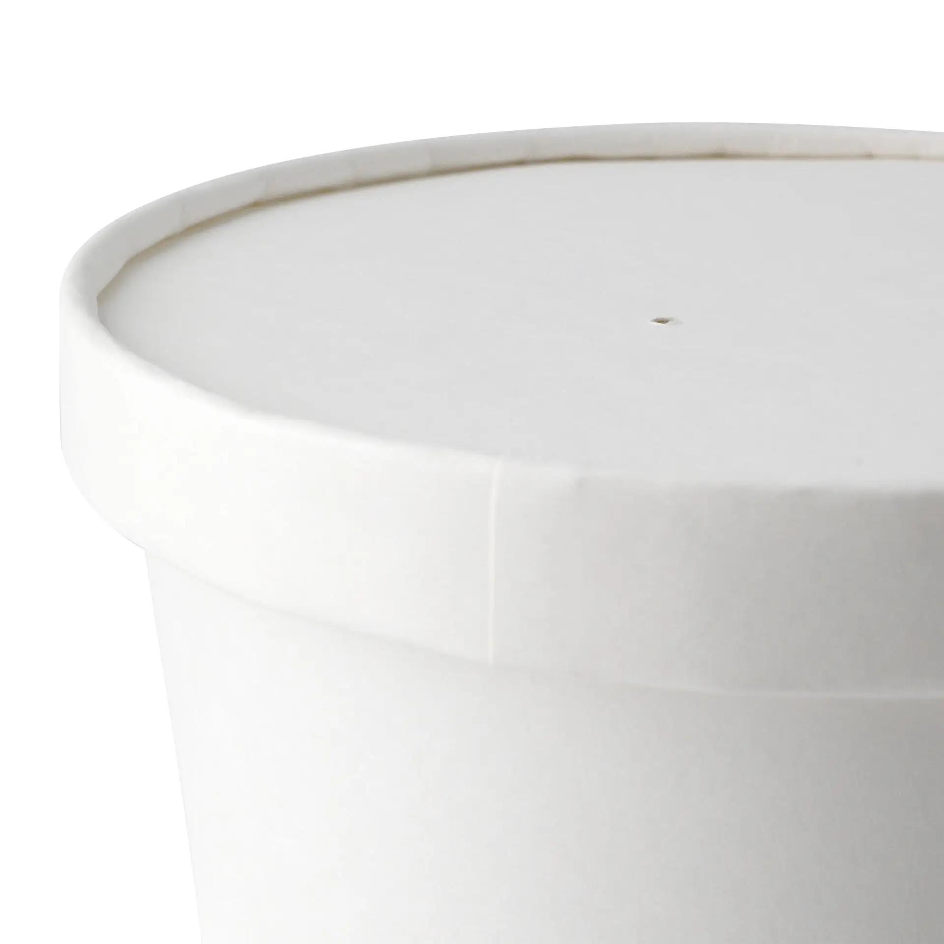 Couvercle à Membrane en Carton (revêtement bio) Ø 150 mm, blanc