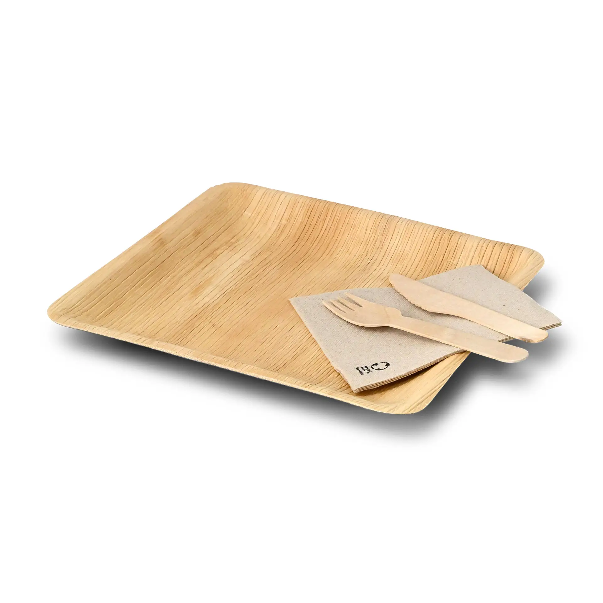 Assiette en feuille de palmier "Palmware®" 23 x 23 cm dtw05640-palmblatt-teller-palmware-23-x-23-cm-quadratisch-6