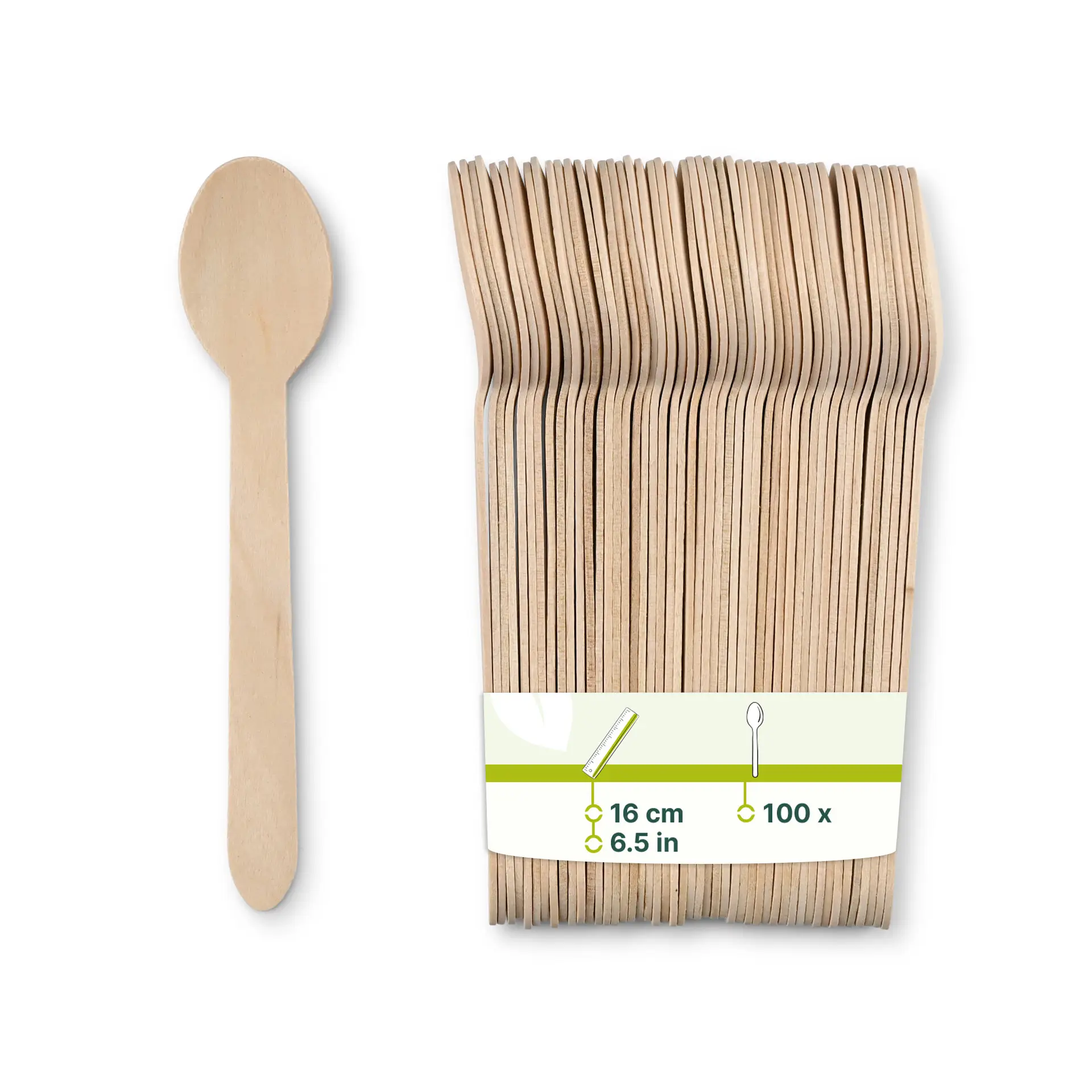 Cuillères en bois, 16 cm, revêtement bio Cuillères en bois, 16 cm, revêtement bio