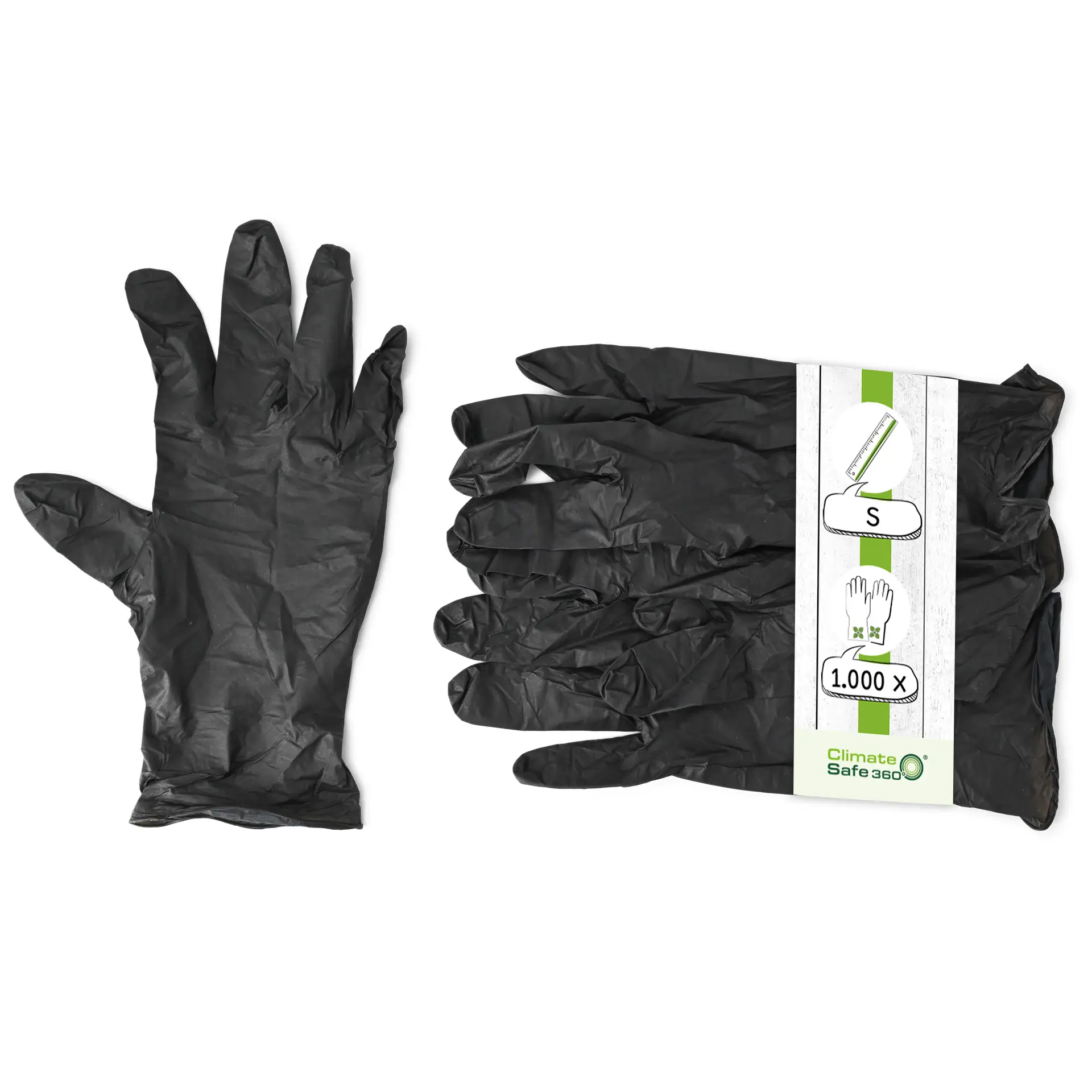 Gants en nitrile, noirs, taille S, sans poudre dhy05020-nitrilhandschuhe-schwarz-groesse-s-puderfrei