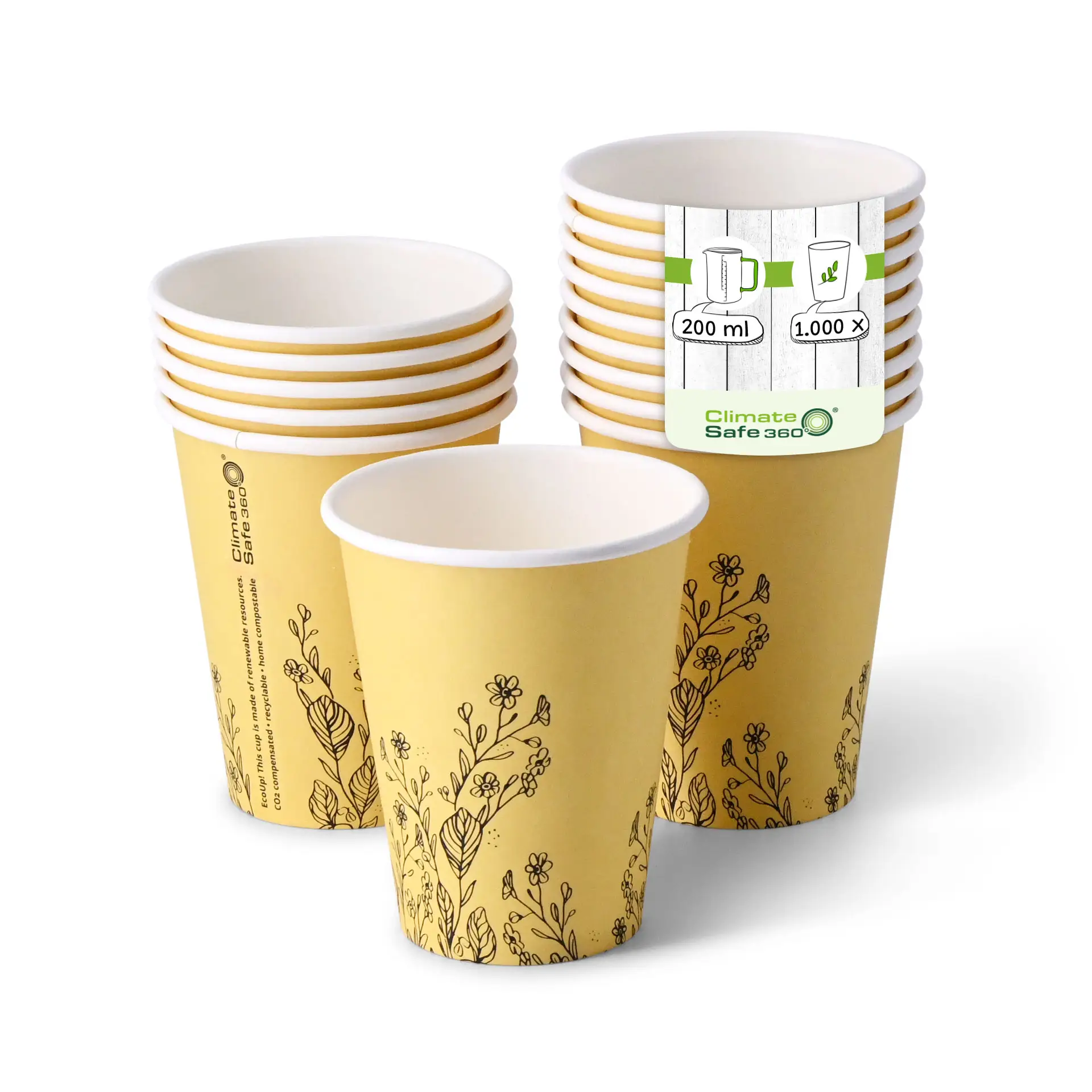 dhd04110-pappbecher-fruehling-blumen-200-ml-8-oz-80-mm-gelb