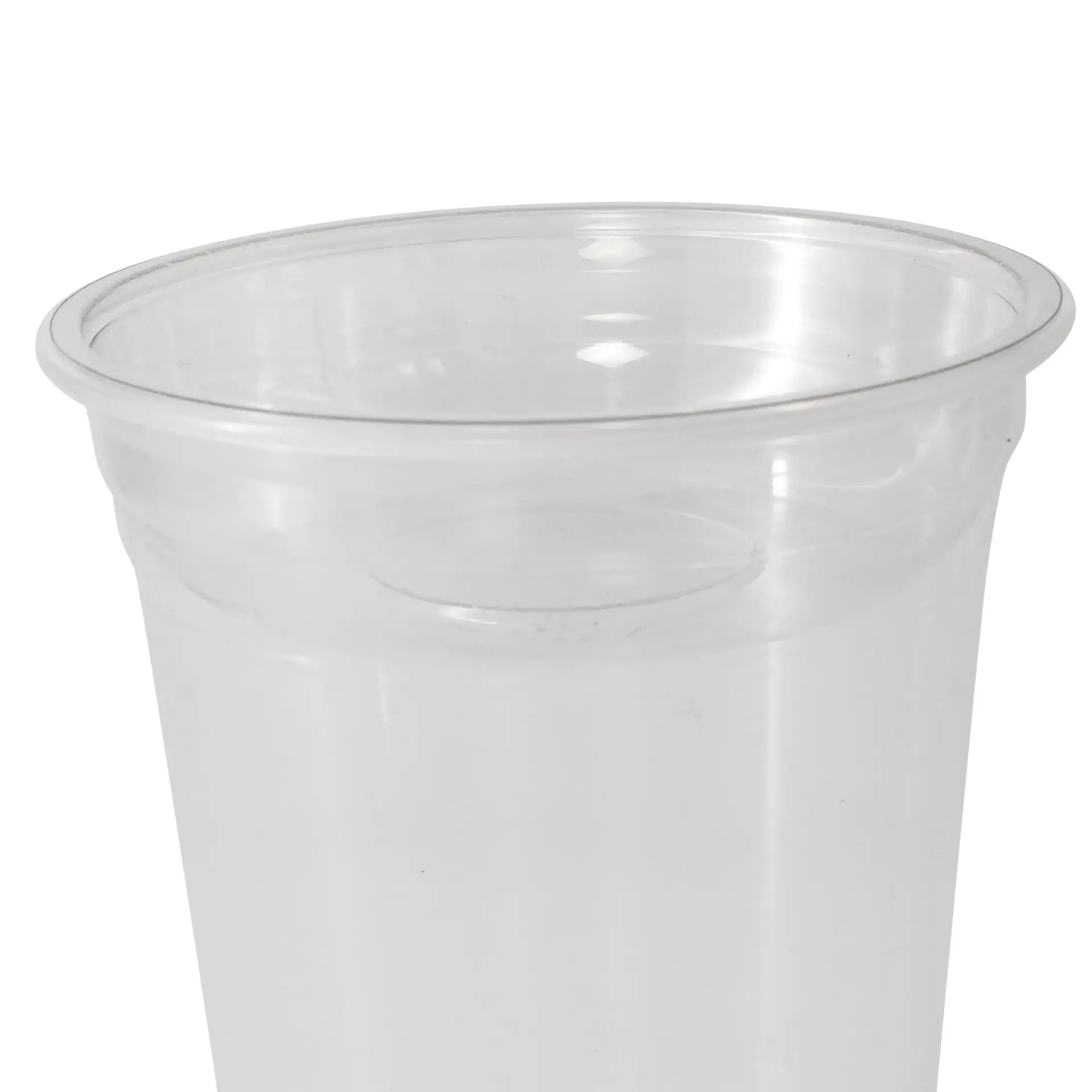 Insert en PET transparent de 95 mm de diamètre et de 130 ml de capacité, conçu pour séparer les composants alimentaires.
