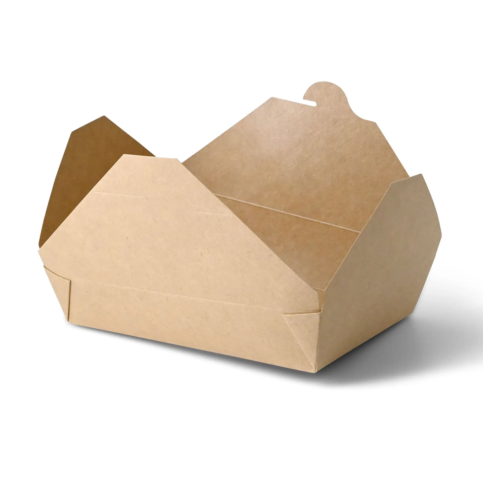 Boîtes à emporter (plastifiées) 1100 ml, marron