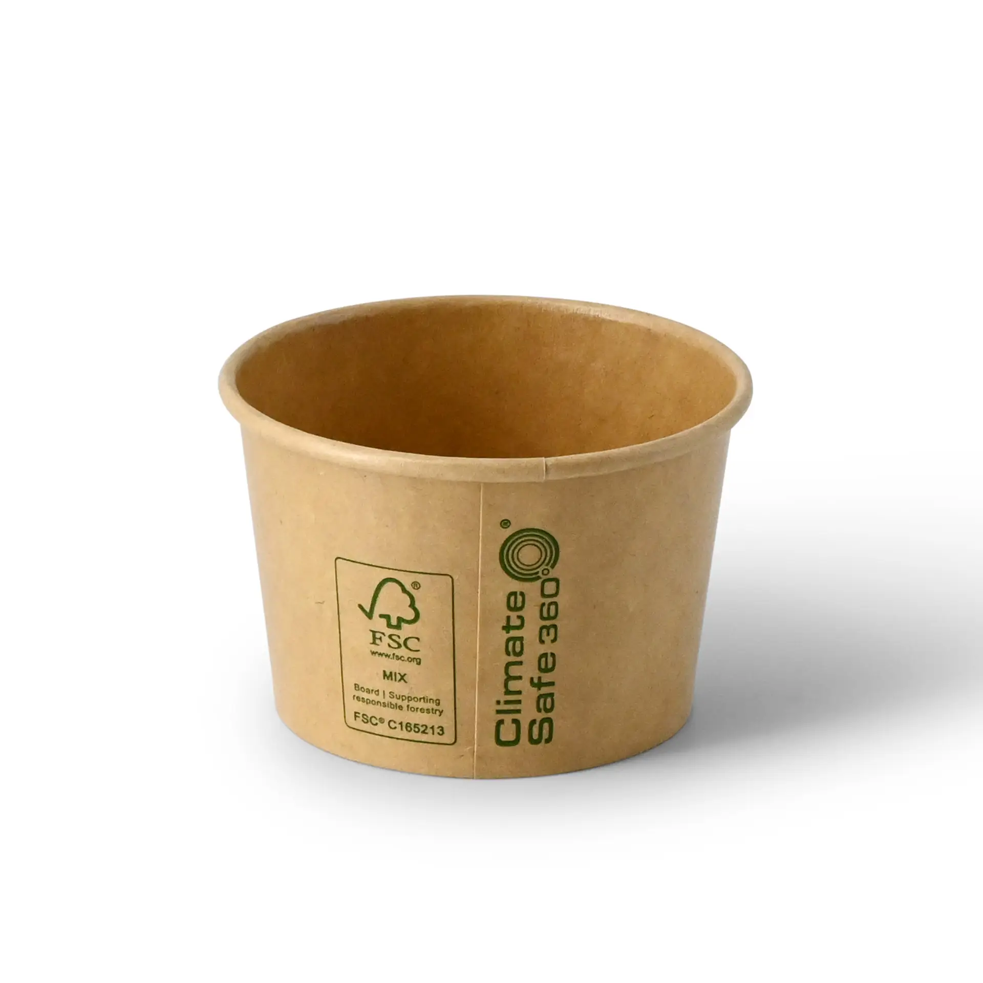 Pot de glace en carton 75 ml, max. 130 ml, Ø 76 mm, brun