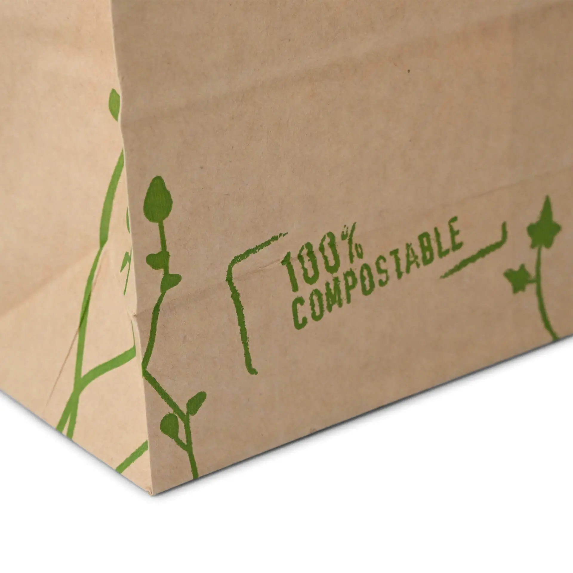 Sac SOS kraft brun M, fenêtre PLA et fermeture, 11,5 x 7,2 x 24,6 cm dre02780-blockbeutel-m-fenster-m-115-x-72-x-246-cm-pla-folie-braun-clipband-kraftpapier-5