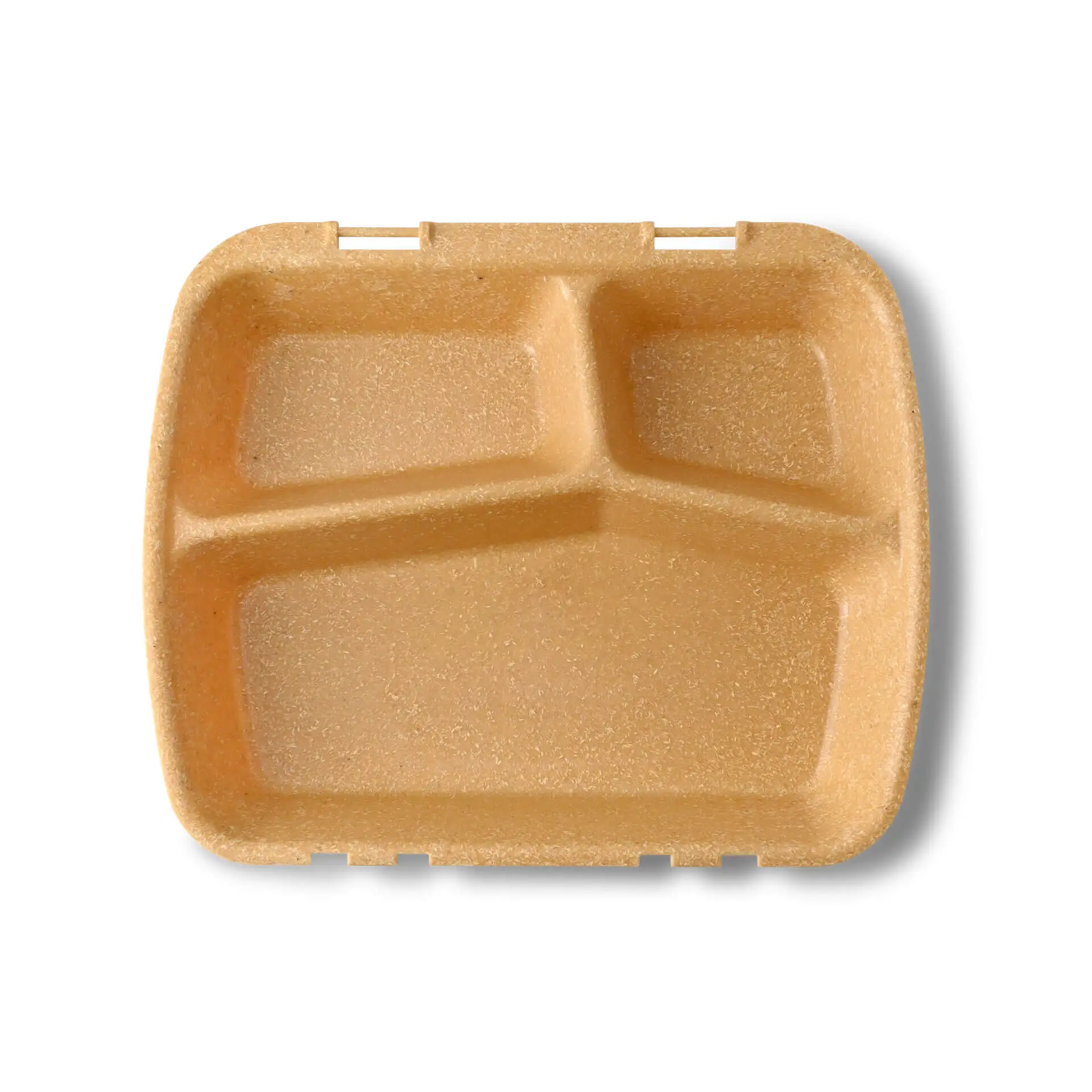 Contenant réutilisable "merways Box" caramel / brun, 24,5 x 20 x 4,5 cm, 3 compartiments, HP4/3 dfc008421-mehrweg-menue-behaelter-merways-box-245-x-20-x-45-cm-3-kammern-hp43-karamell-braun-5