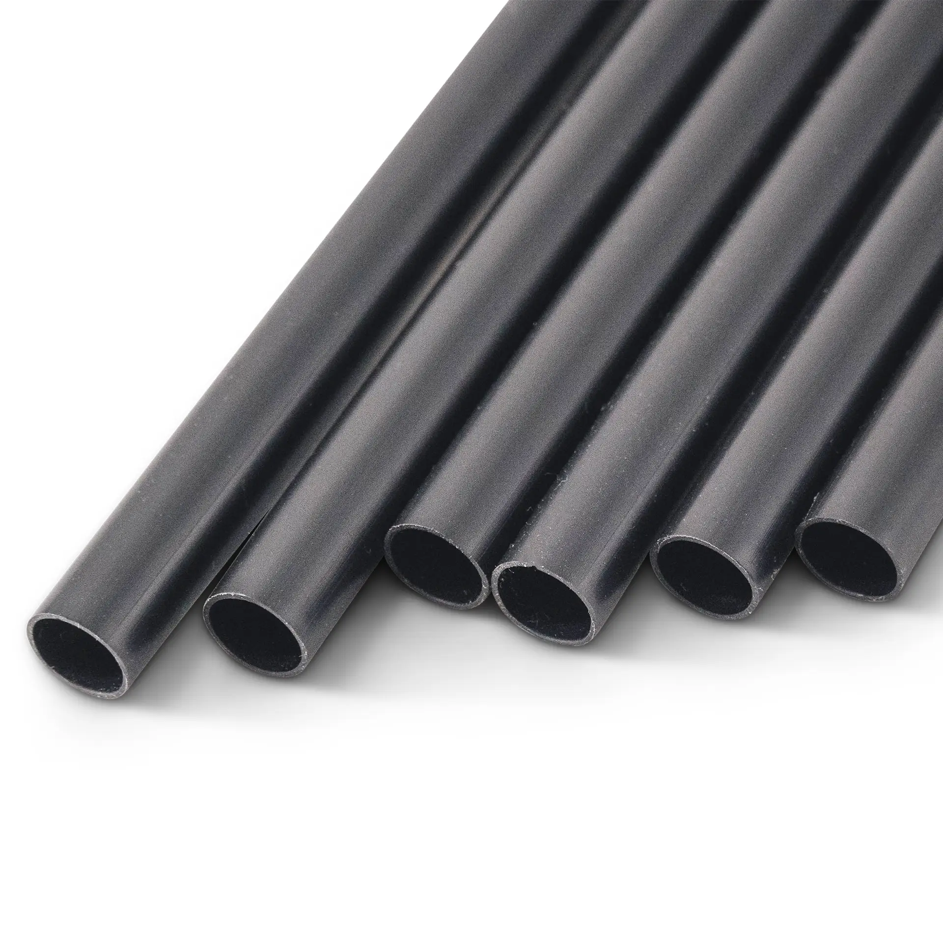 Pailles à cocktail 15 cm, Ø 0,7 cm, noires, réutilisables