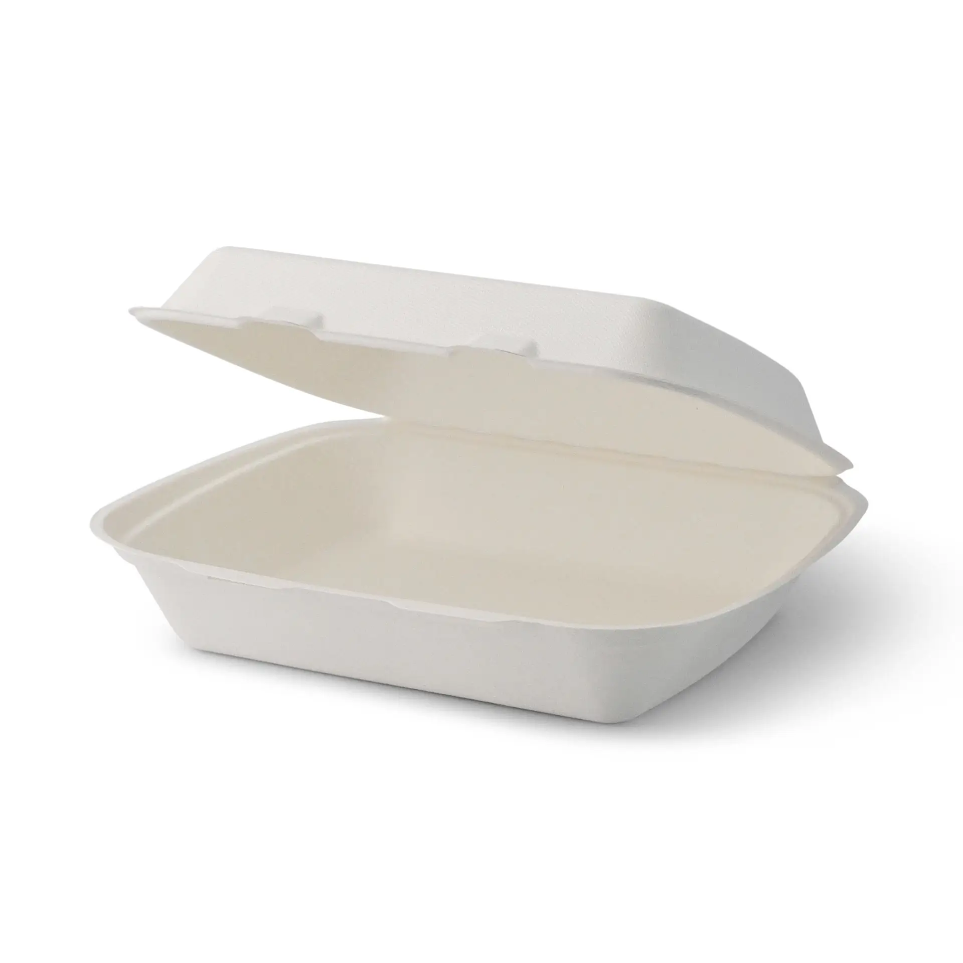 Emballage alimentaire en canne à sucre, 25 x 20 x 7,5 cm, rectangulaire Emballage alimentaire en canne à sucre, 25 x 20 x 7,5 cm, rectangulaire