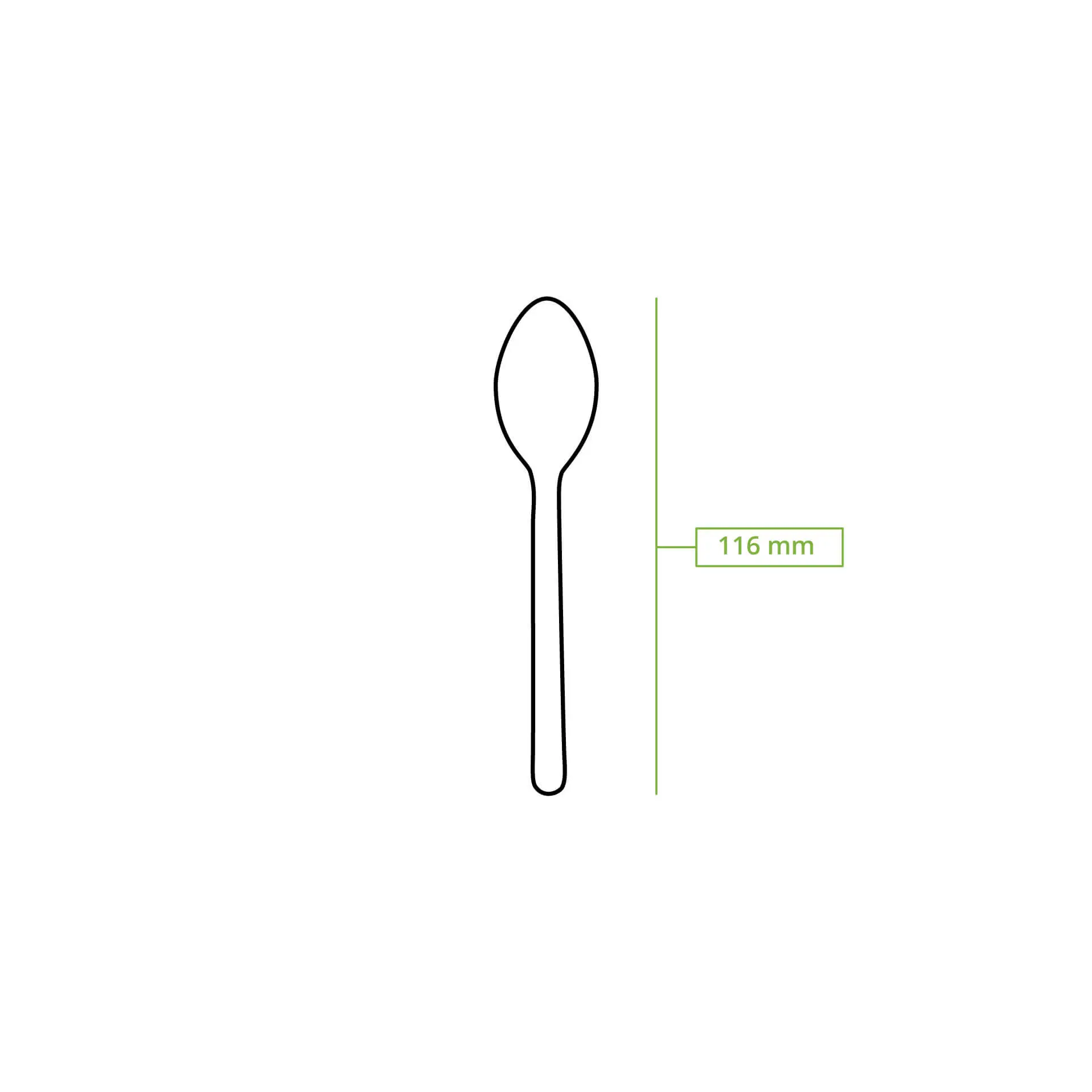 Cuillère à café en papier 11,5 cm, brun Cuillère à café en papier 11,5 cm, brun