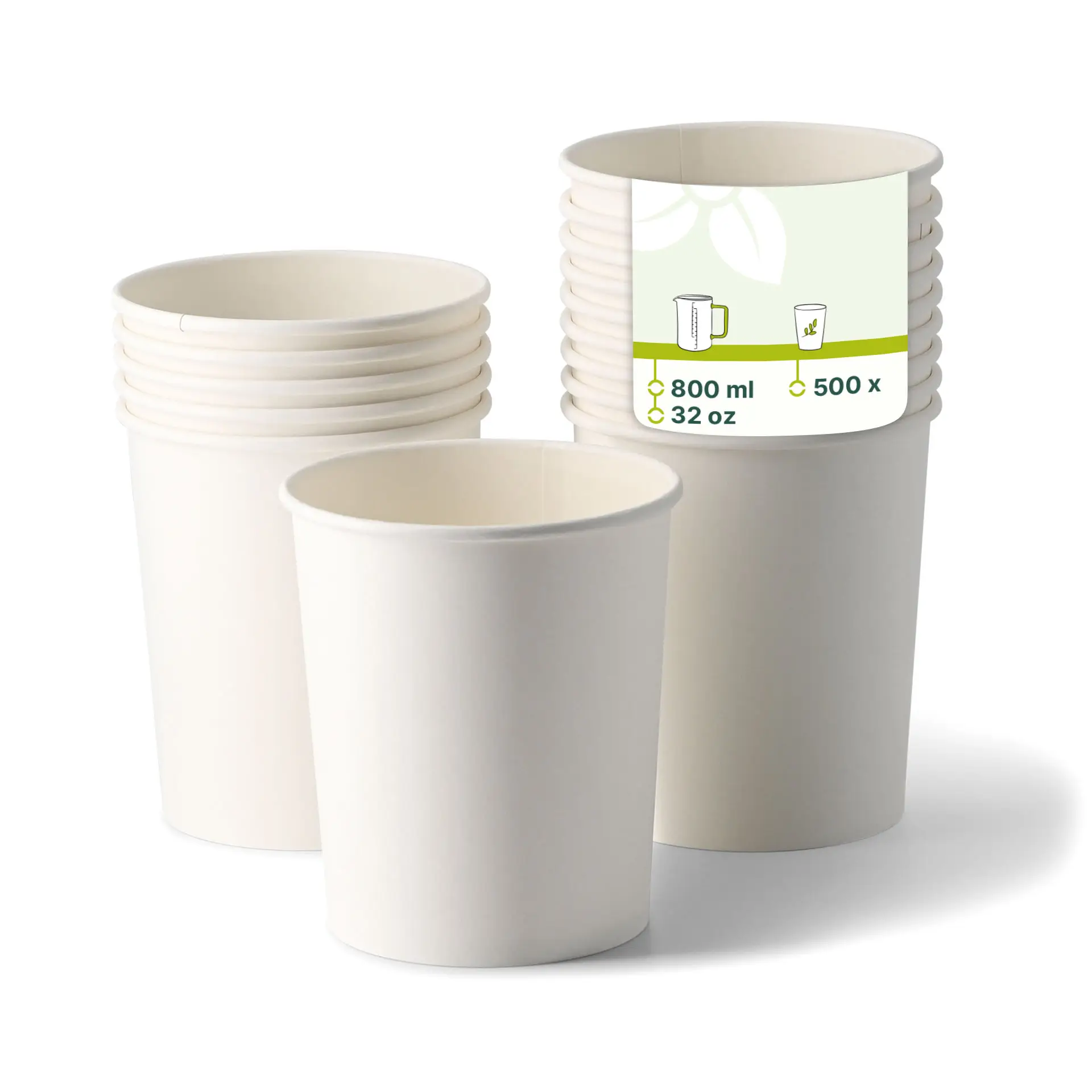 Pot universel Premium (revêtement biologique) 800 ml / 32 oz, Ø 115 mm, blanc Pot universel Premium (revêtement biologique) 800 ml / 32 oz, Ø 115 mm, blanc