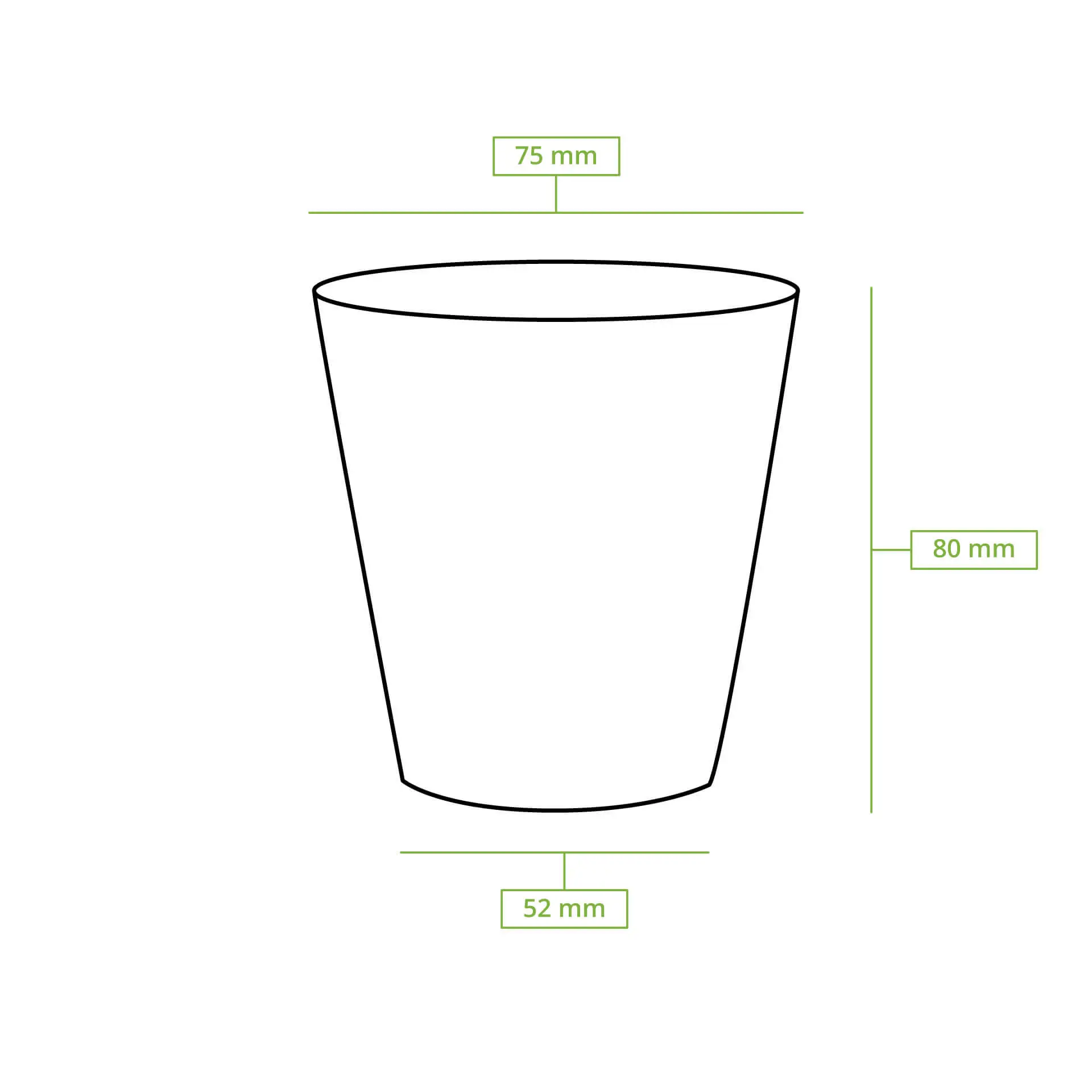 Gobelet en carton (revêtu de PE) 15 cl / 6 oz, Ø 62 mm, brun Gobelet en carton (revêtu de PE) 15 cl / 6 oz, Ø 62 mm, brun