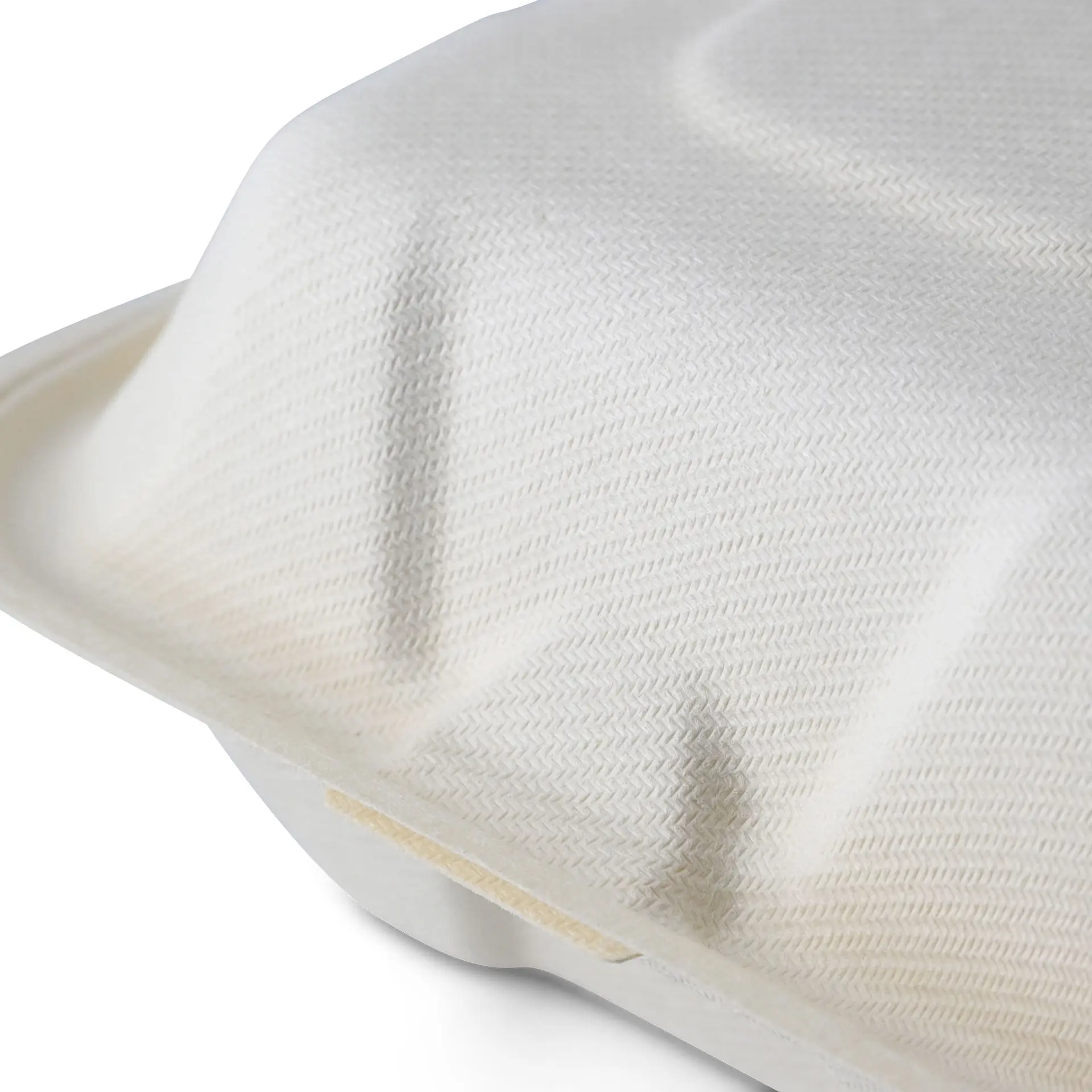 Boîte à burger carrée en pulpe de bois 14,5 x 14,5 x 7 cm Boîte à burger carrée en pulpe de bois 14,5 x 14,5 x 7 cm