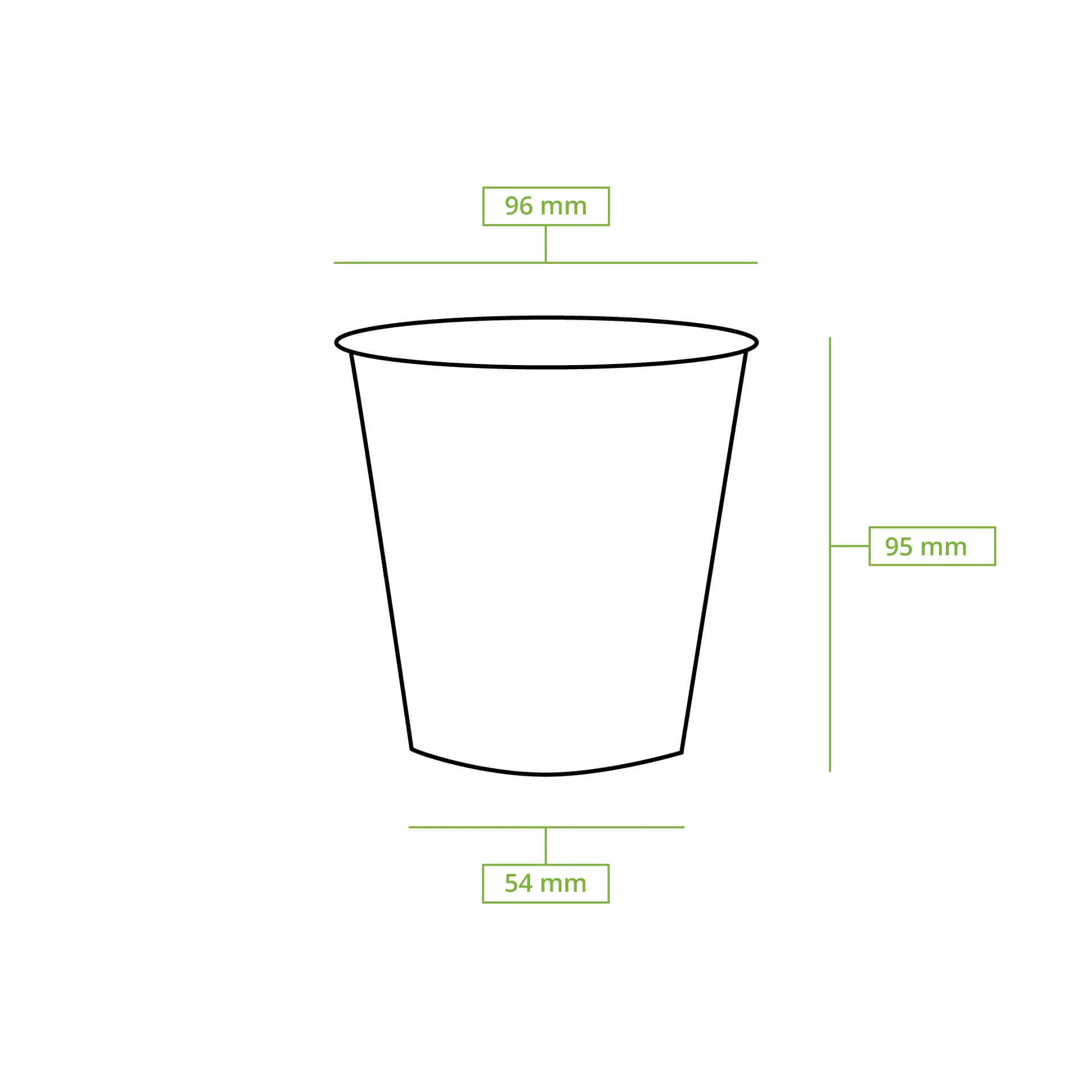 Gobelet transparent en rPET 20 cl / 8 oz, Ø 95 mm Gobelet transparent en rPET 20 cl / 8 oz, Ø 95 mm