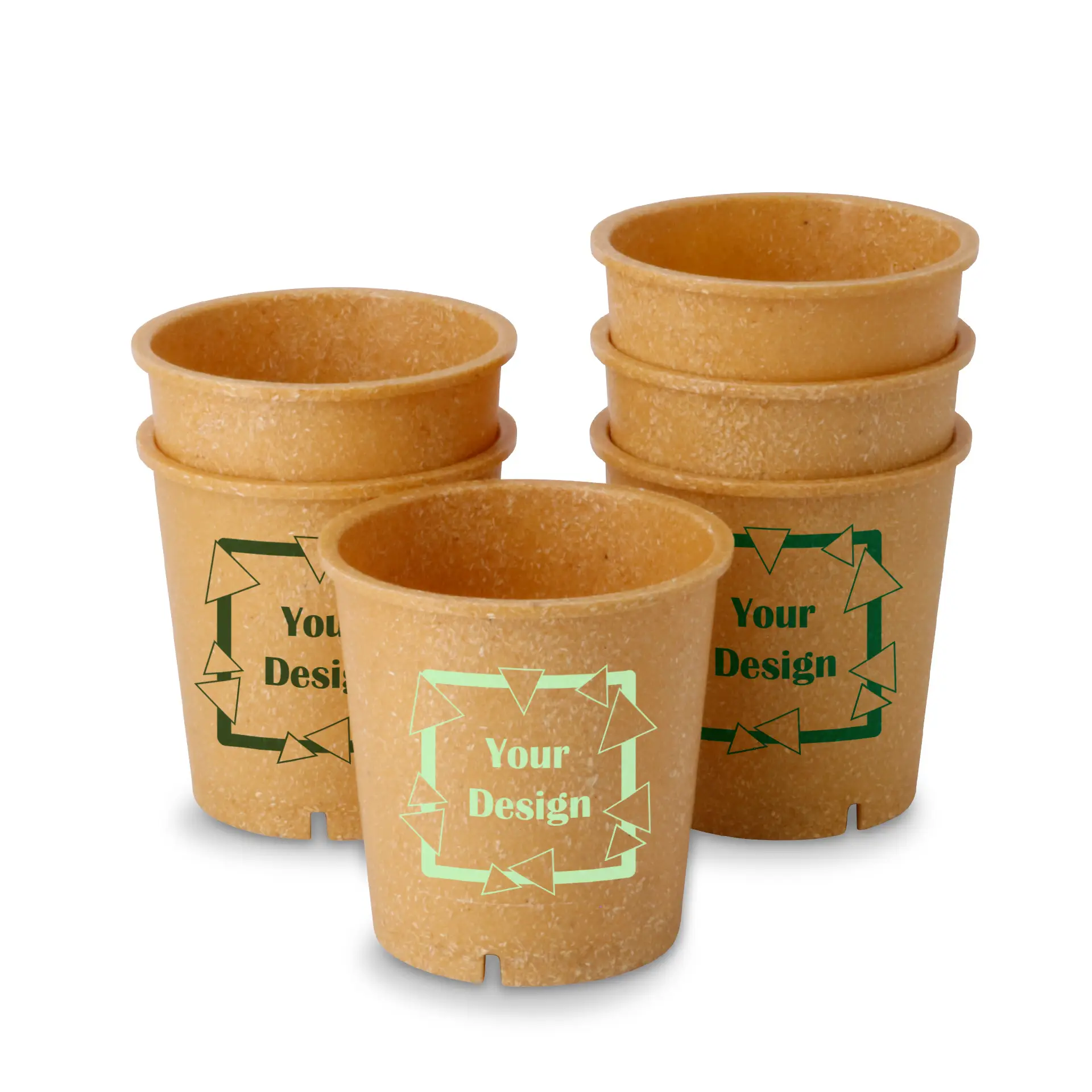 Bol réutilisable "merways Bowl" caramel / brun 400 ml, Ø 95 mm, personnalisable