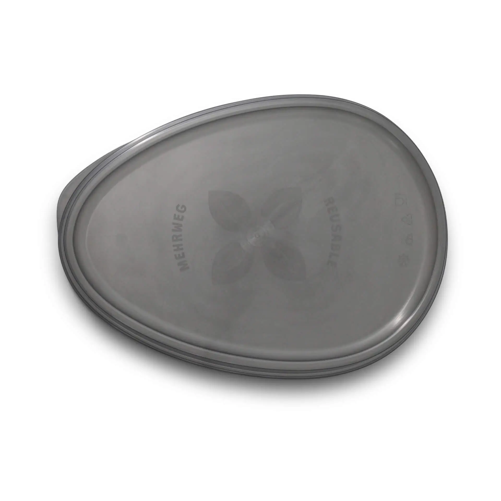 Couvercle réutilisable «merways Plate» gris, 27,5 x 20 x 3cm, PP dfc008131-mehrwegdeckel-merways-plate-275-x-20-x-3-cm-pp-grau-1