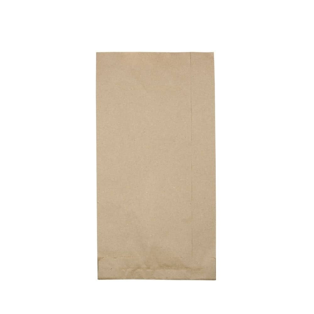 Papier-Flachbeutel 15 + 6 x 29 cm, braun