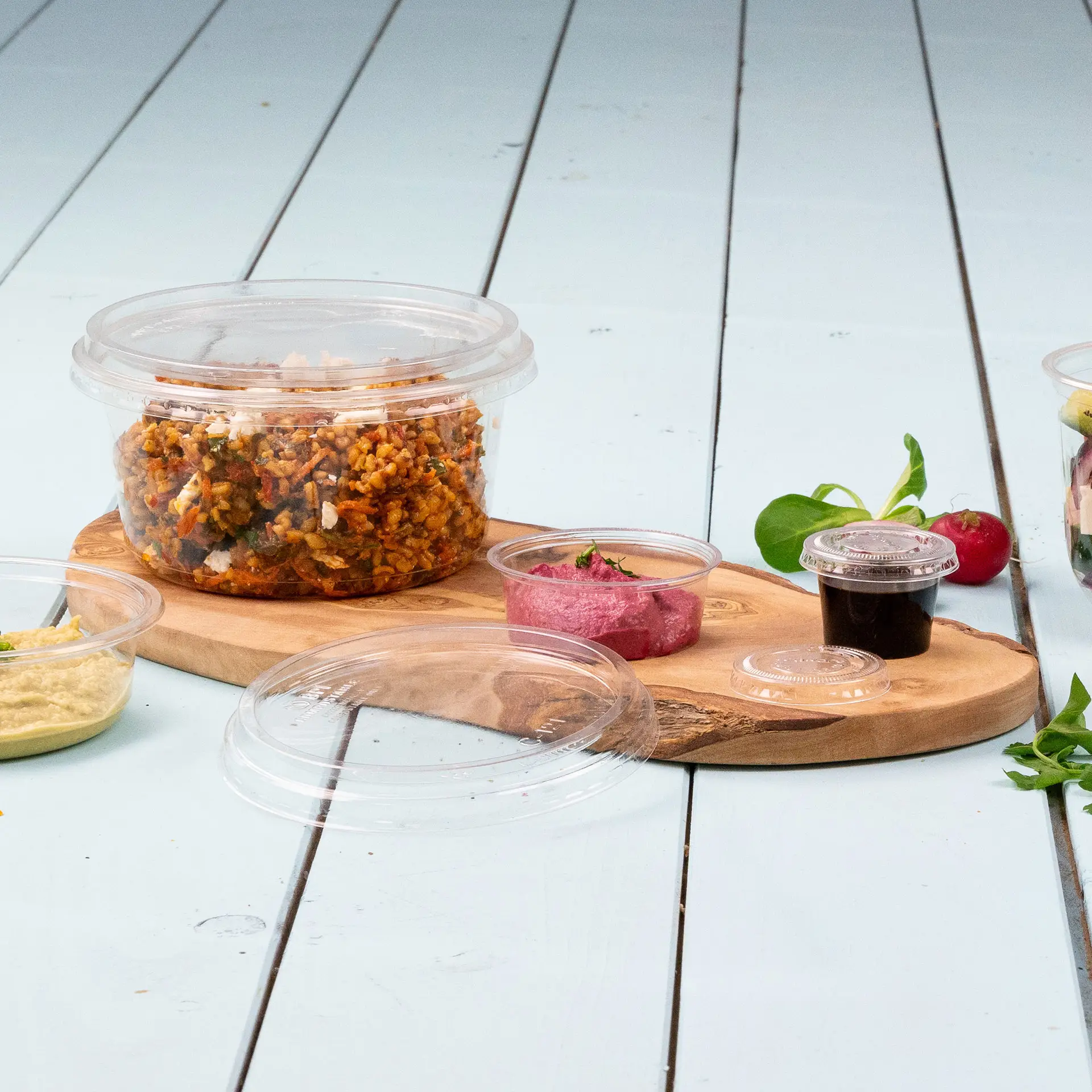 Pot deli rond en PLA, 500 ml, Ø 121 mm