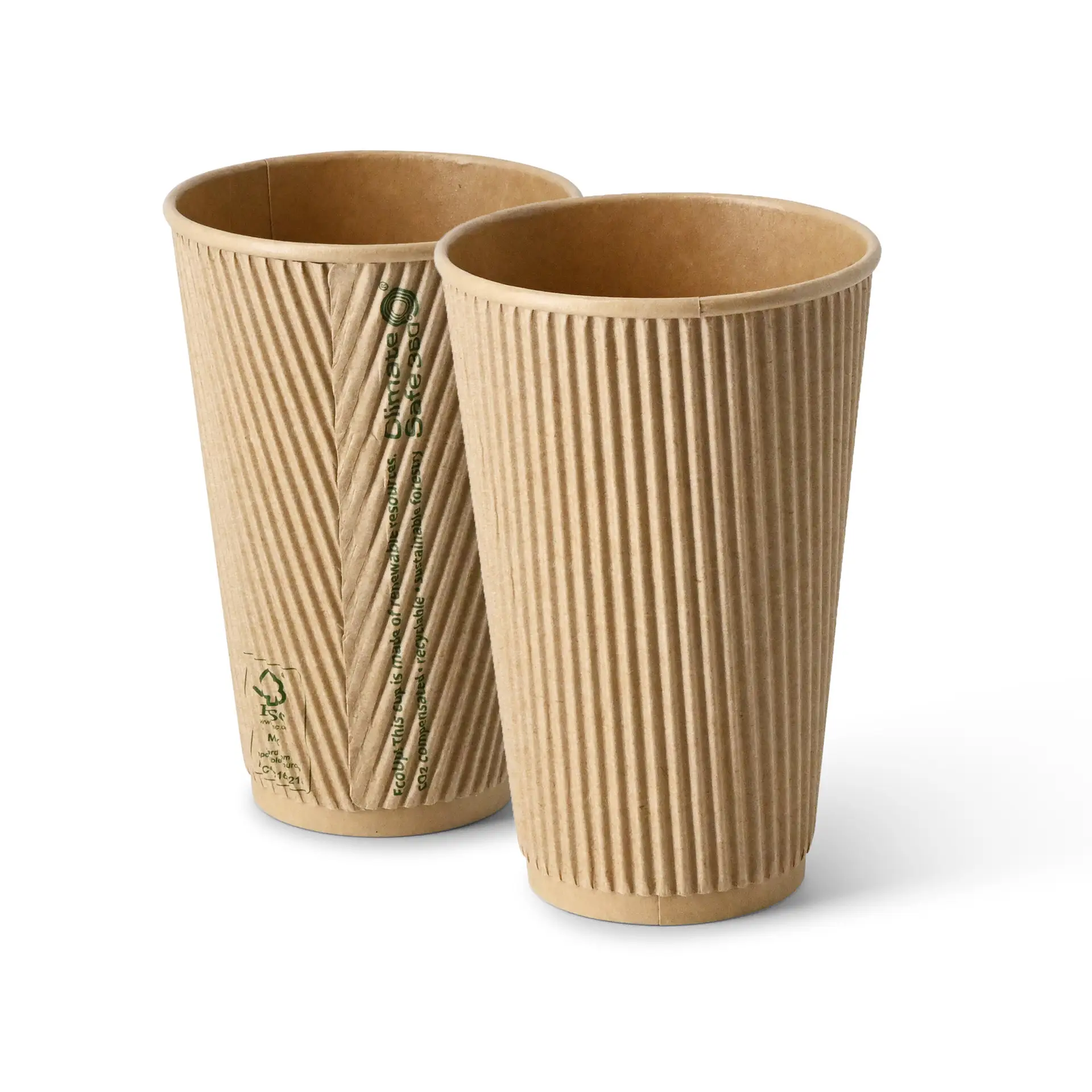 Gobelet ondulé brun 40 cl / 16 oz, Ø 90 mm