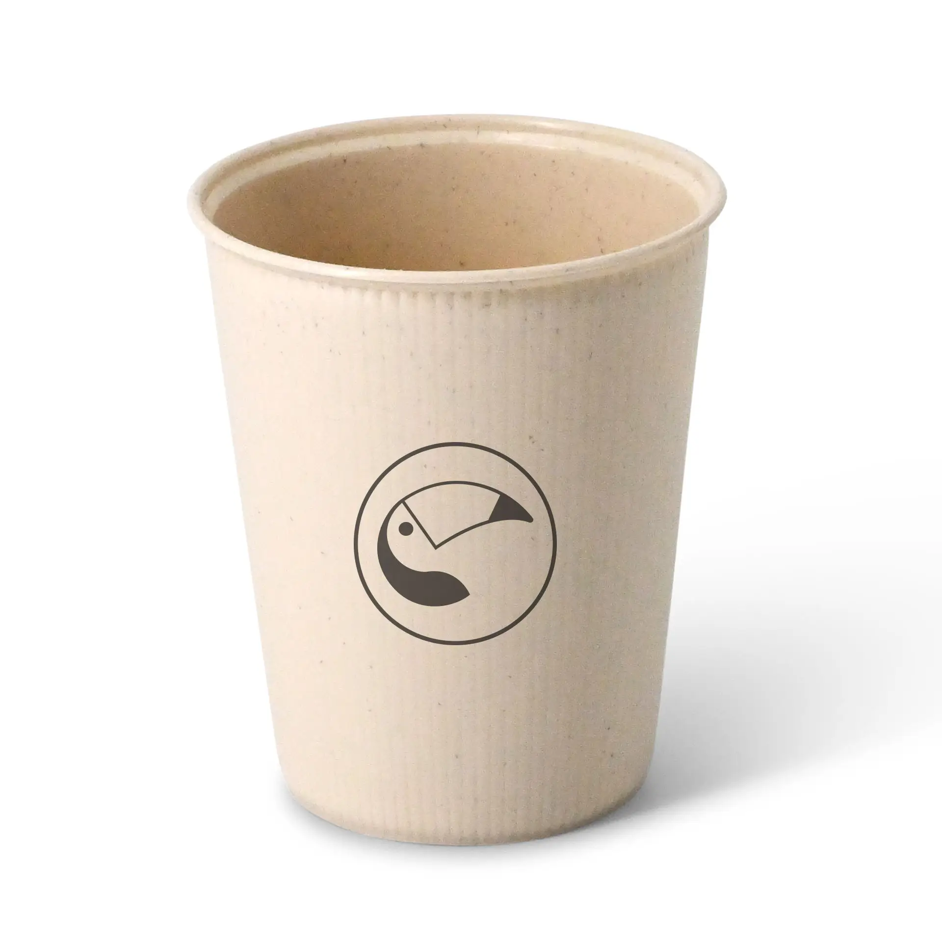 Gobelet réutilisable personnalisé, effet gaufré, 250 ml / 10 oz, Ø 80 mm Gobelet réutilisable personnalisé, effet gaufré, 250 ml / 10 oz, Ø 80 mm