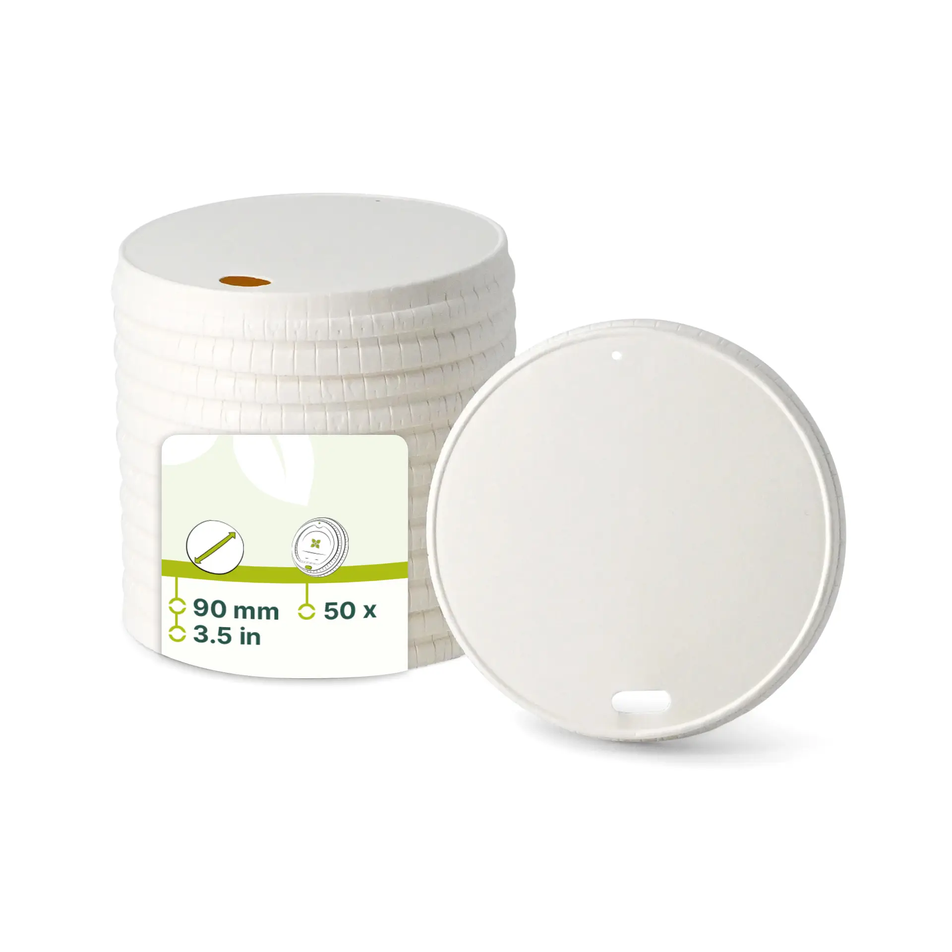 Couvercle en papier Ø 90 mm, blanc, avec ouverture dhd045881-papierdeckel-90-mm-weiss-trinkoeffnung