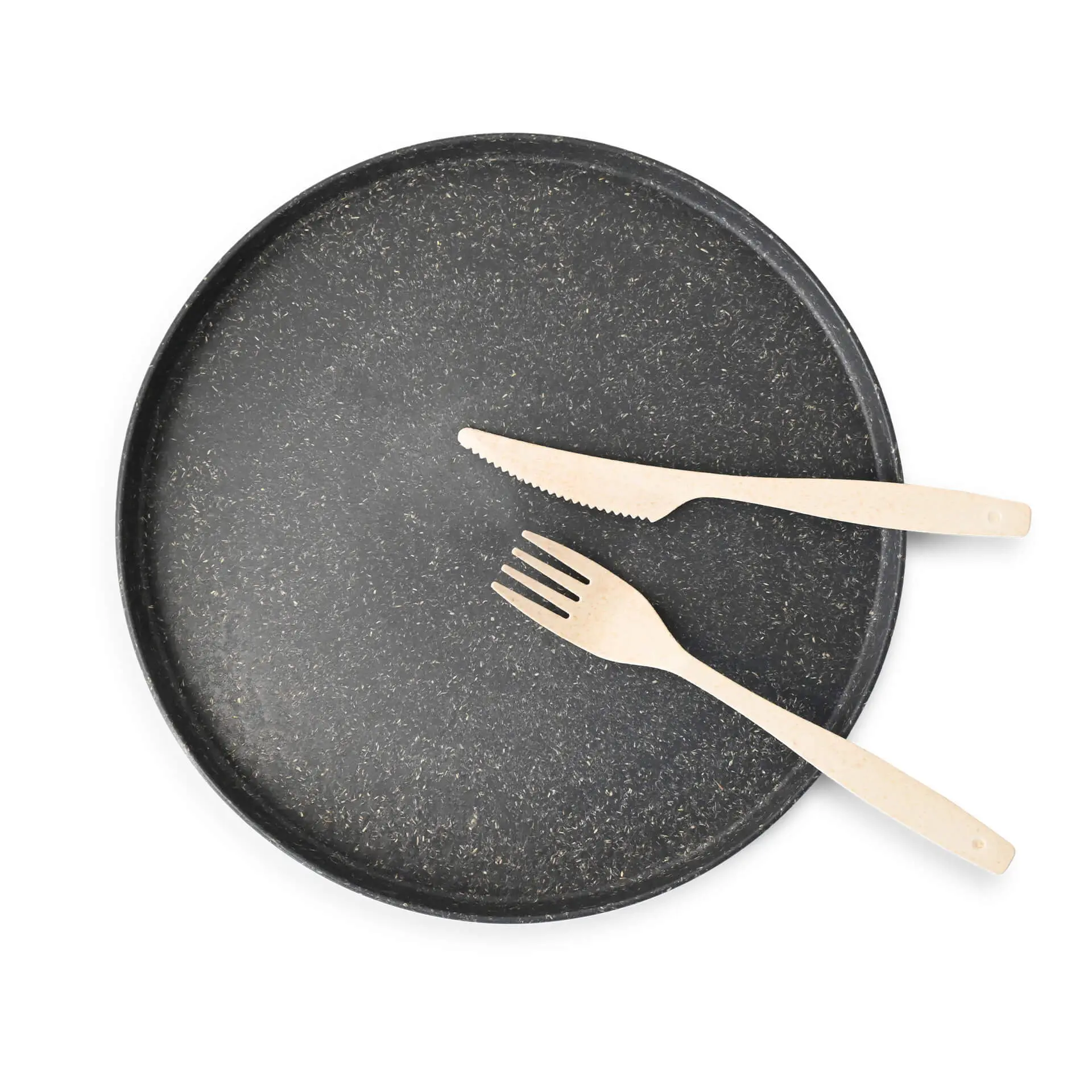 Assiette ronde réutilisable « merways Plate » poivre / gris, Ø 24 cm Assiette ronde réutilisable « merways Plate » poivre / gris, Ø 24 cm