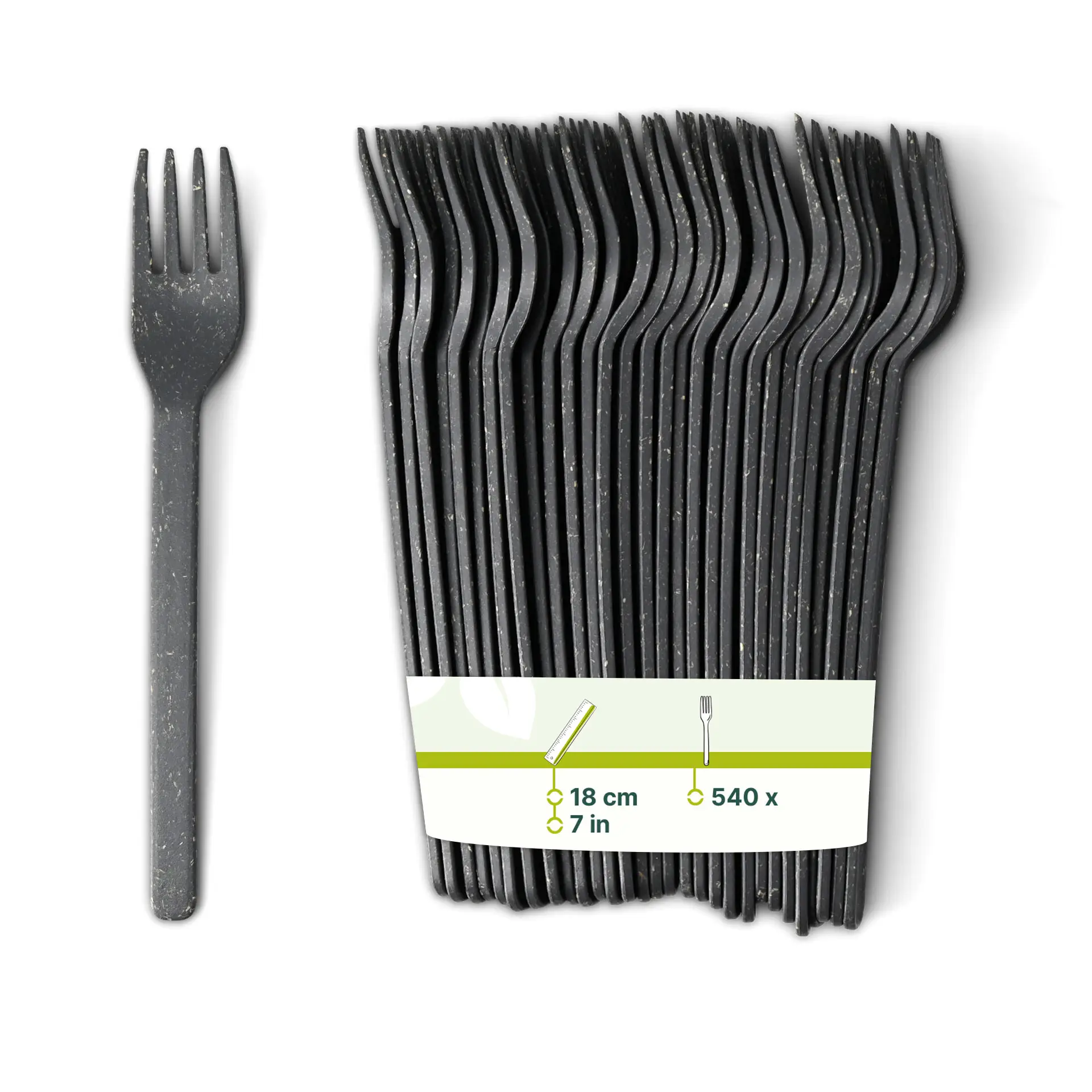 Fourchettes réutilisables "merways Cutlery" 18 cm, poivre / gris dse06358-mehrweg-gabeln-merways-cutlery-18-cm-pfeffer-grau