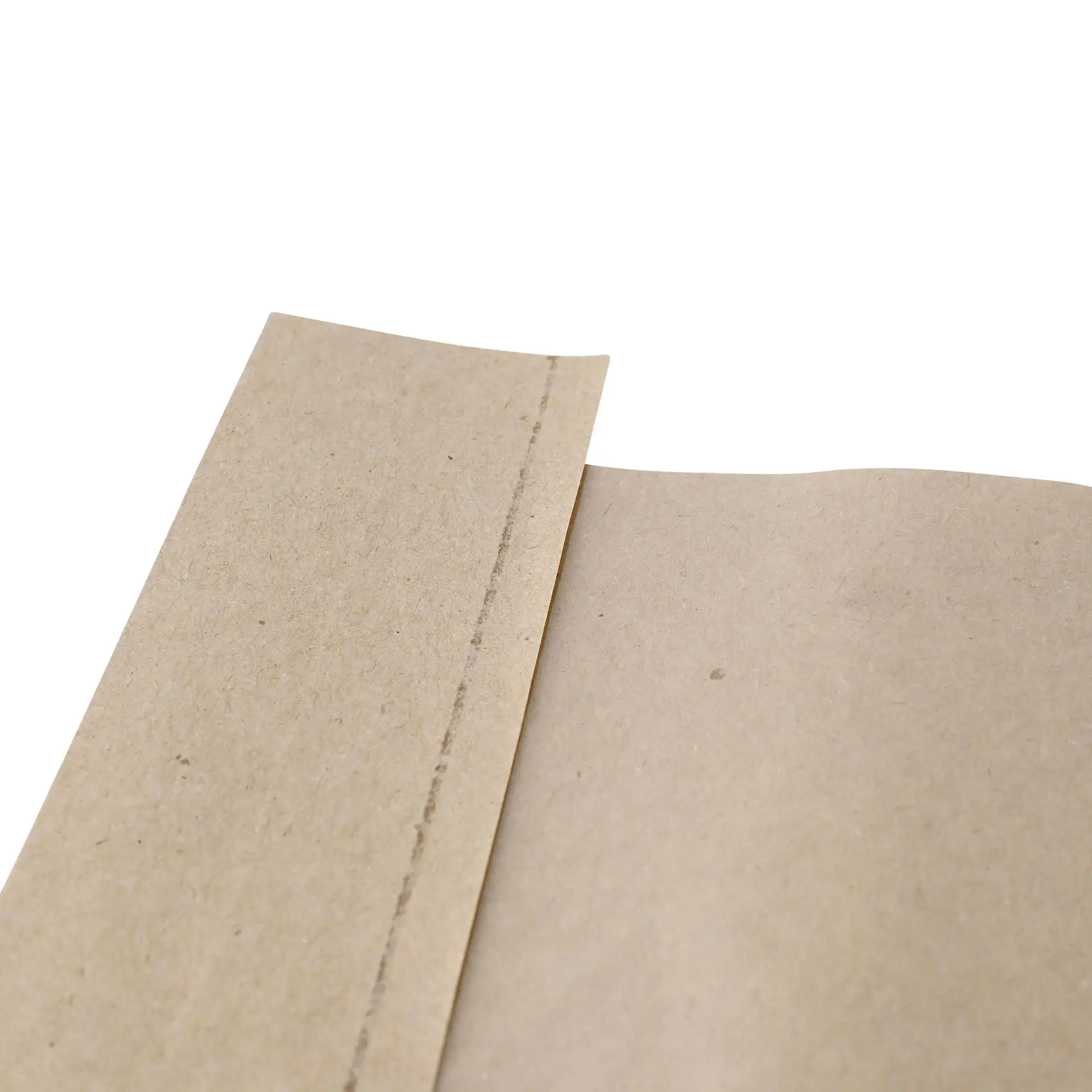 Płaska torba papierowa z okienkiem S, 20 x 5 x 27 cm, brązowa